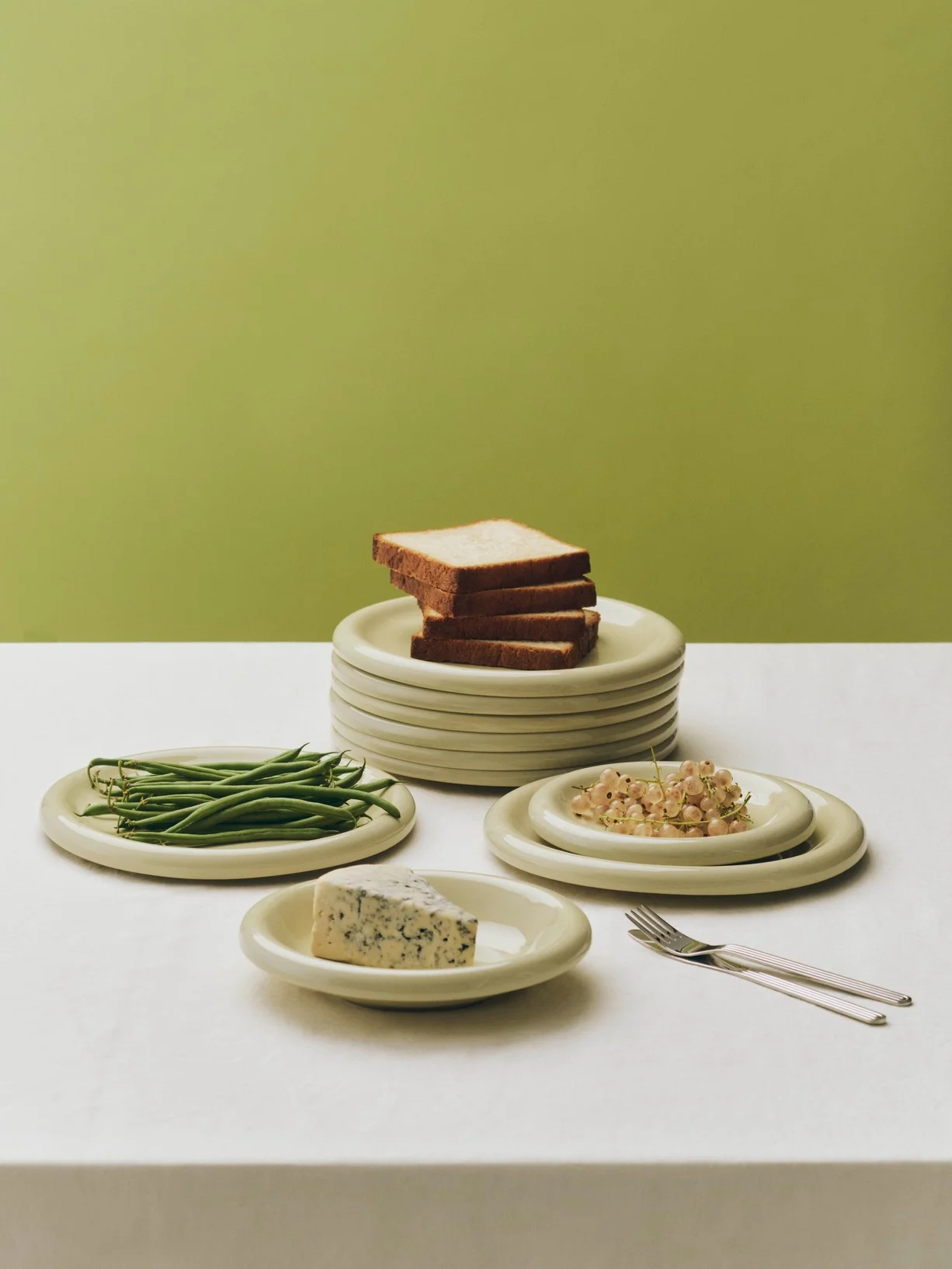 Barro Plate Set of 2 Ø18 Pistachio