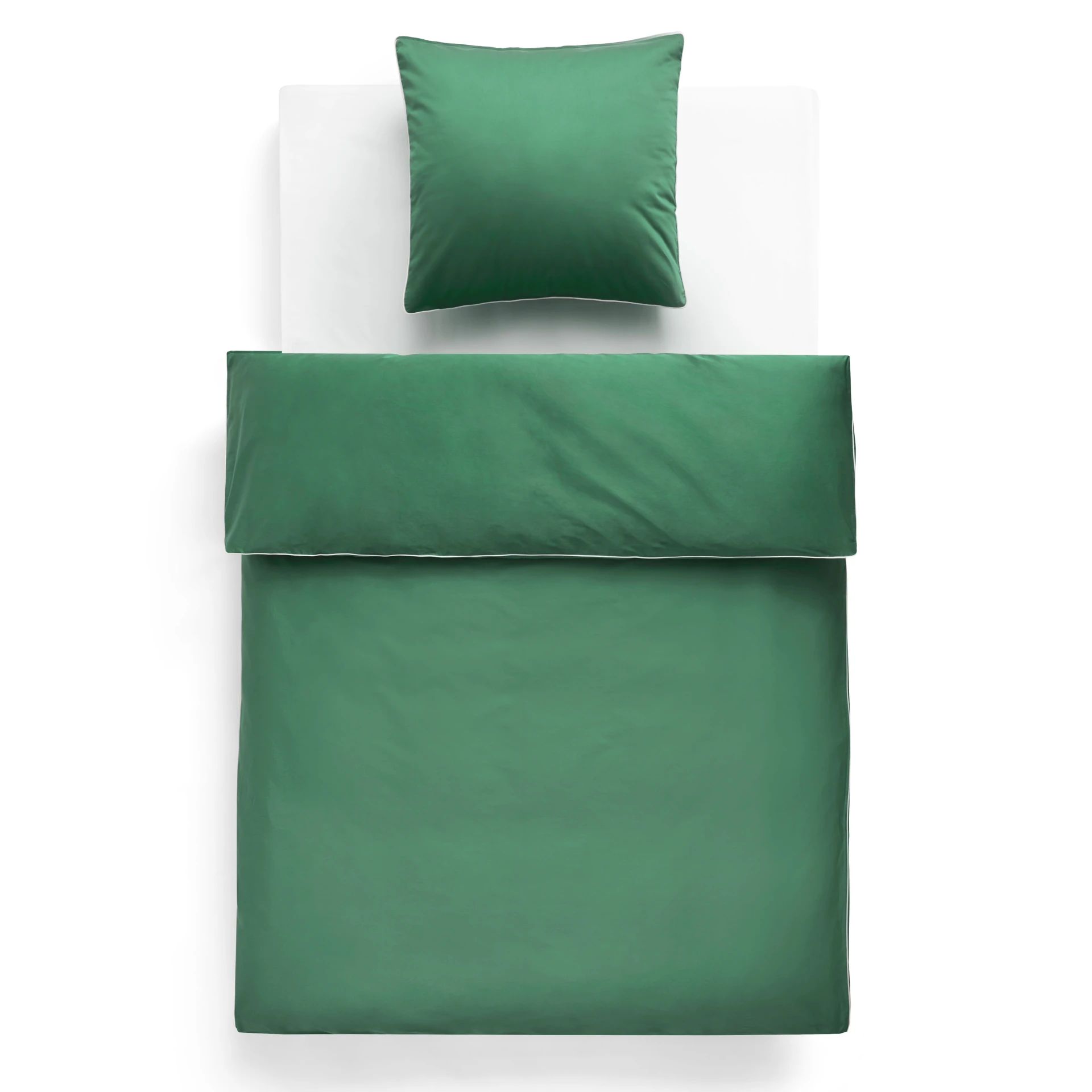 Outline Duvet Cover 140 x 200 Emerald green