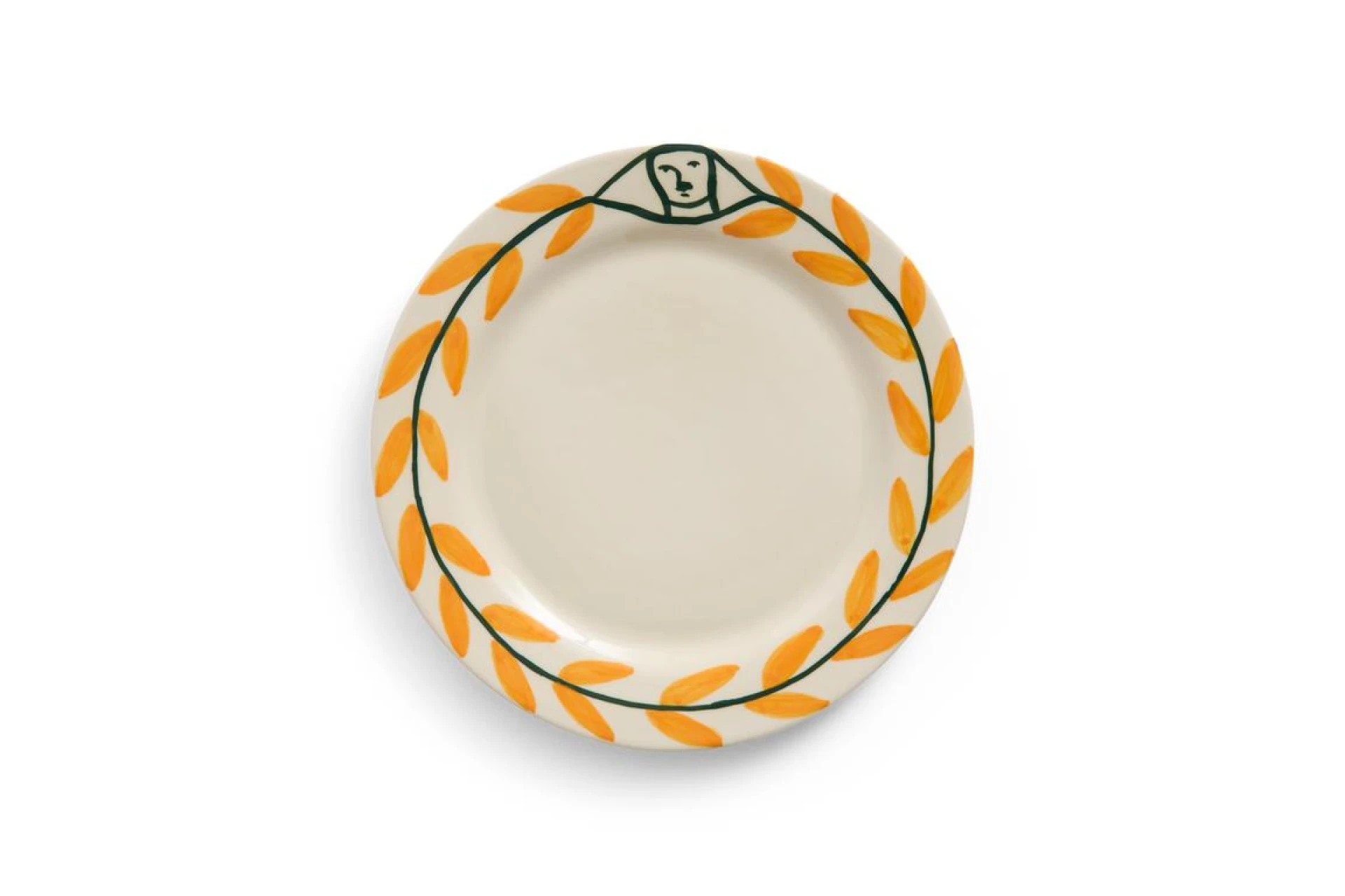 La Pittura Plate Ø24 Golden leaf