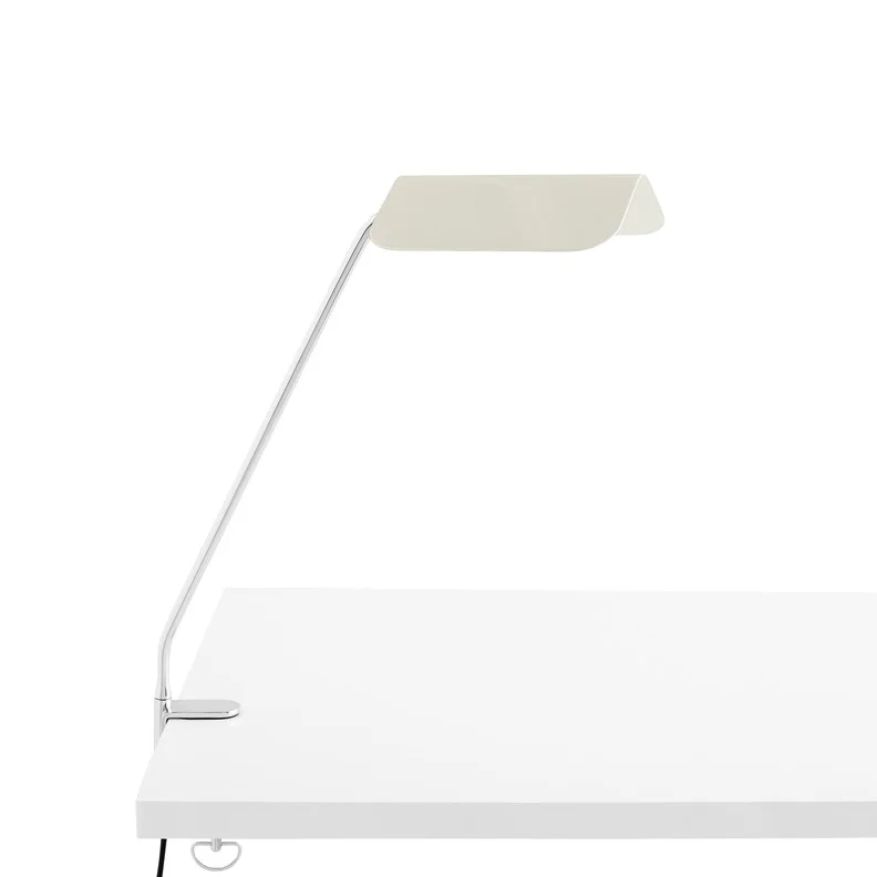 Apex Desk Clip Lamp Oyster white