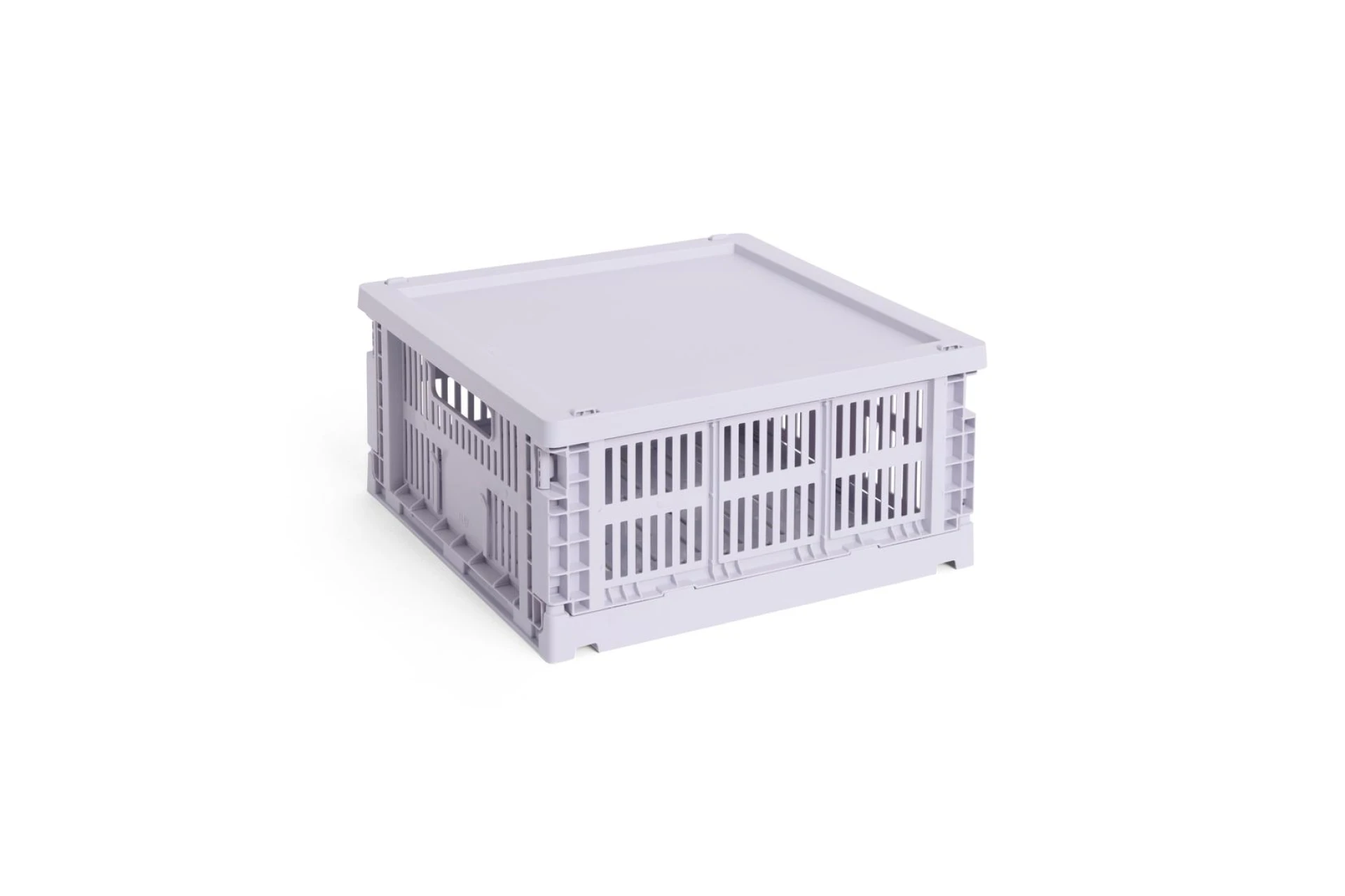 HAY Colour Crate Lid Plastic Medium Square/Cube Lavender