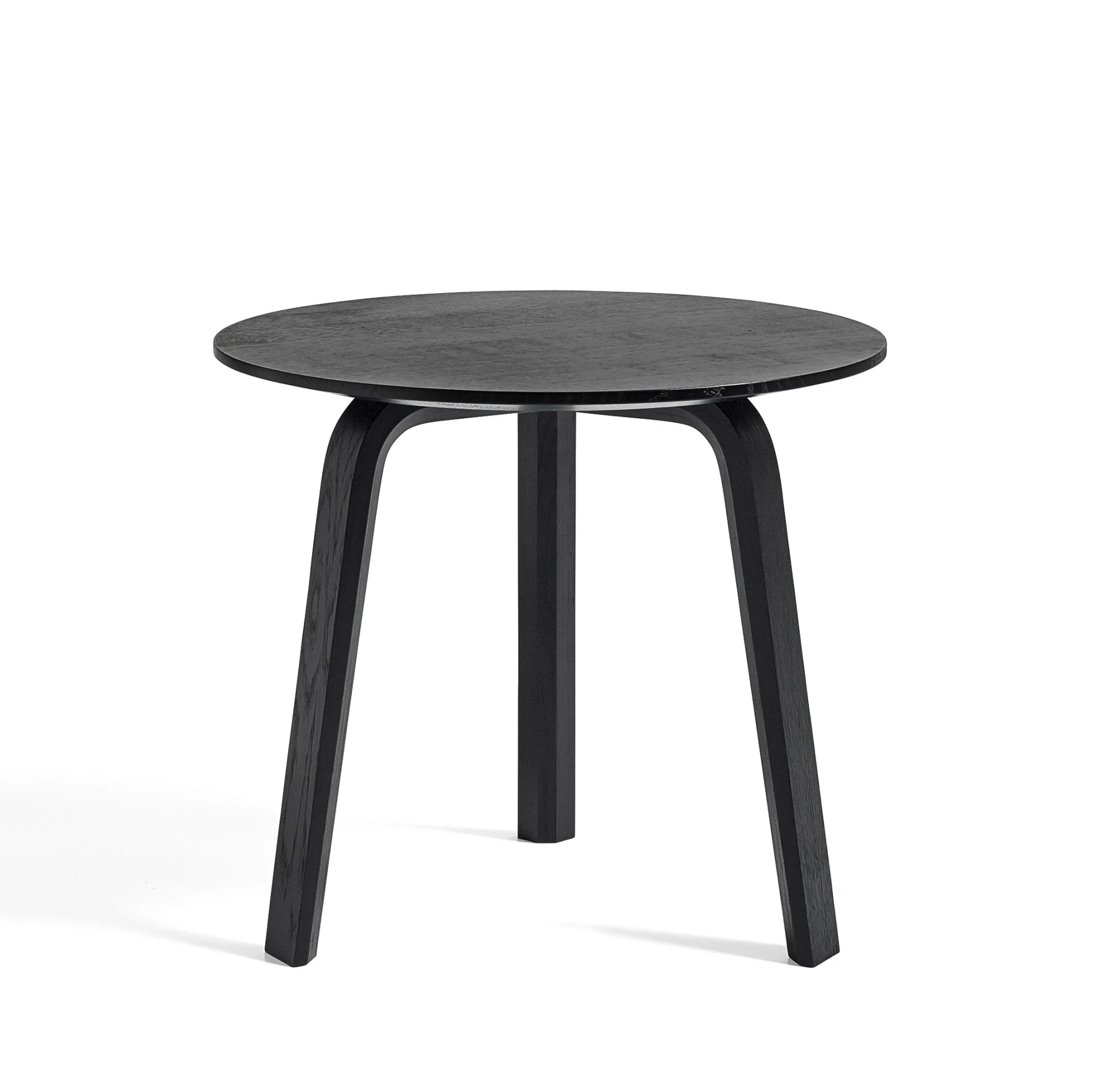 Bella Coffee Table D45 x H39 Black water-based lacquered solid oak