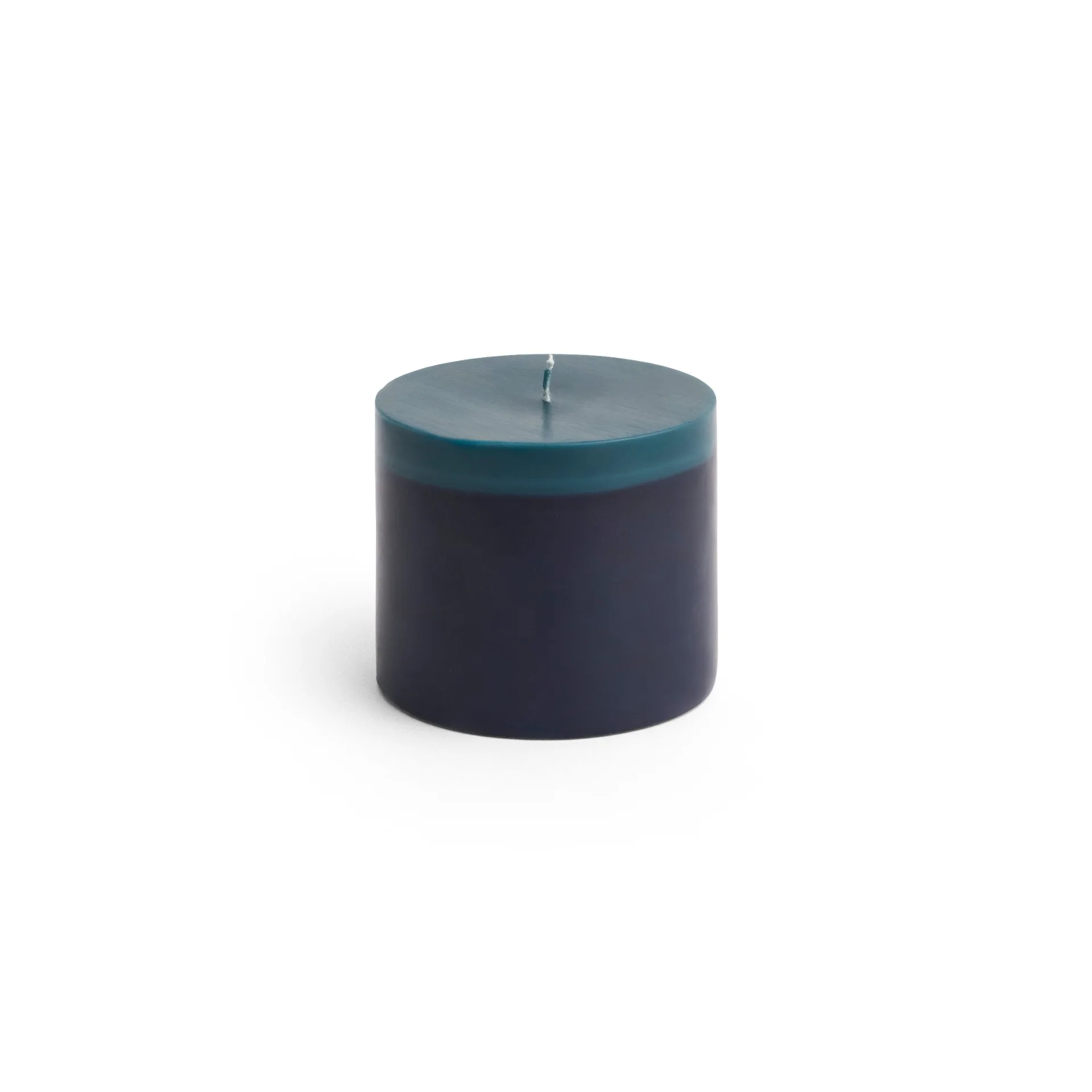 Silo Candle Small Midnight blue and dark teal