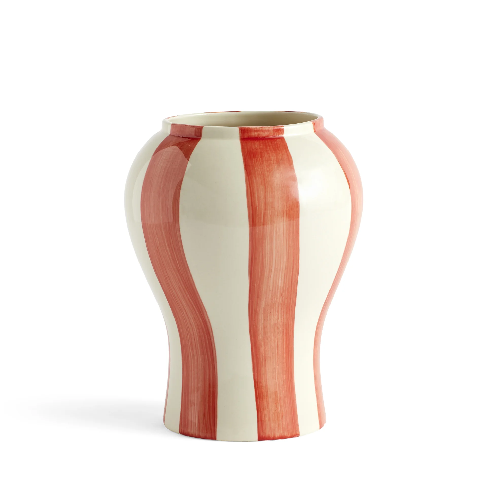 Sobremesa Stripe Vase S Red