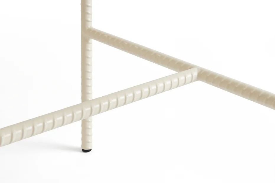 Rebar Square Coffee Table Alabaster frame with Marble tabletop L80 x W84 x H33 