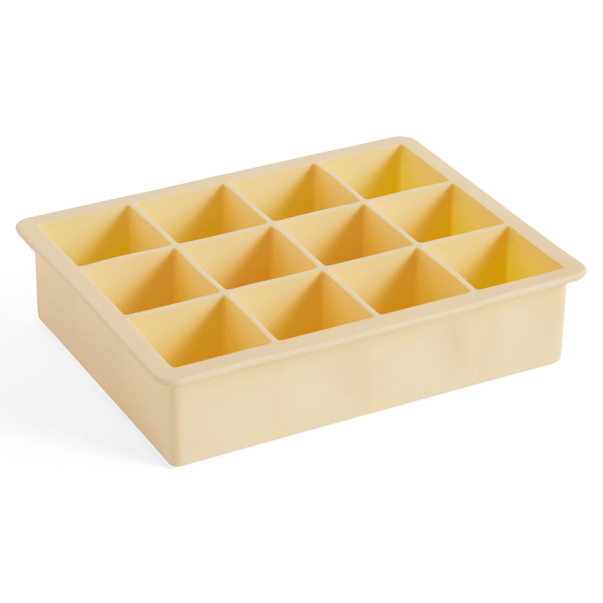 Ice Cube Tray Square X-Large Light yellow