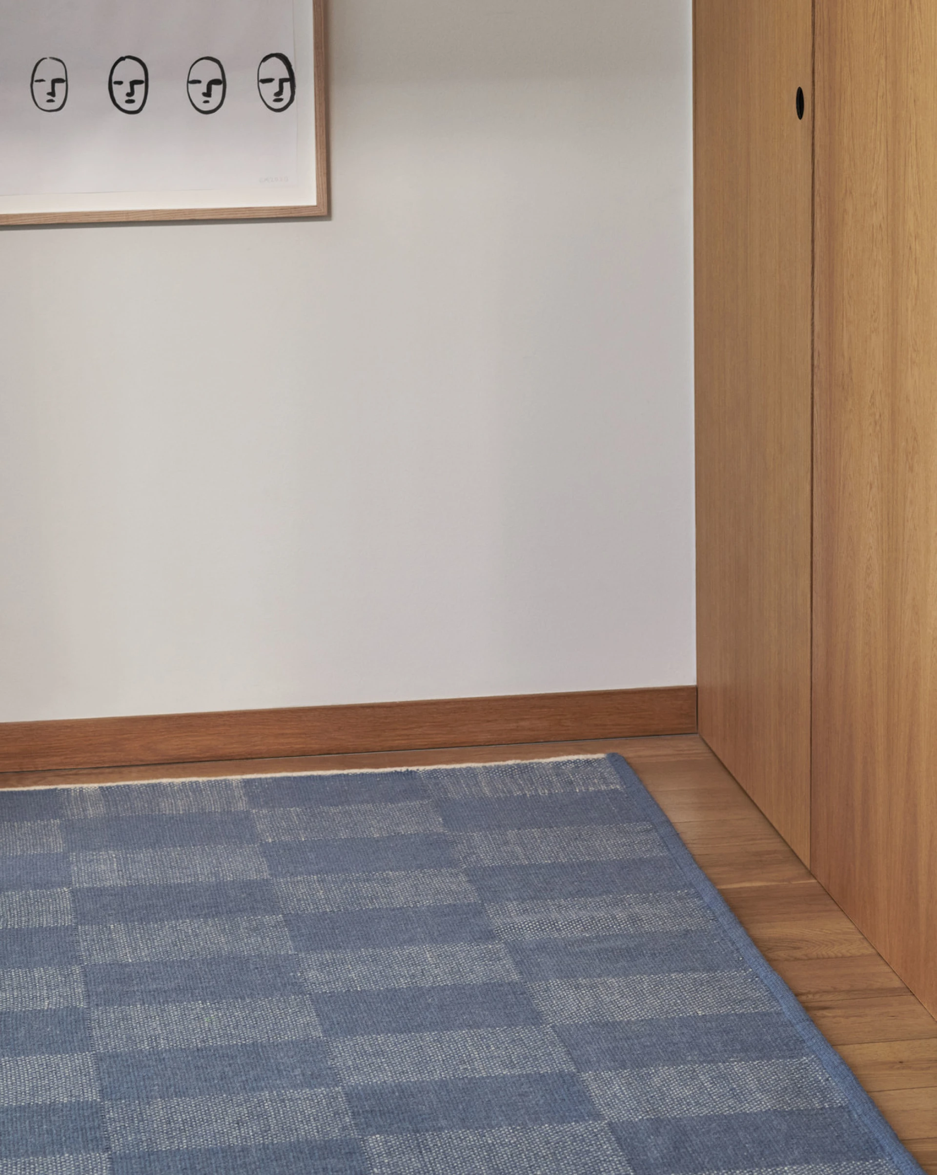 Check Rug 140 x 200 Light blue S Check