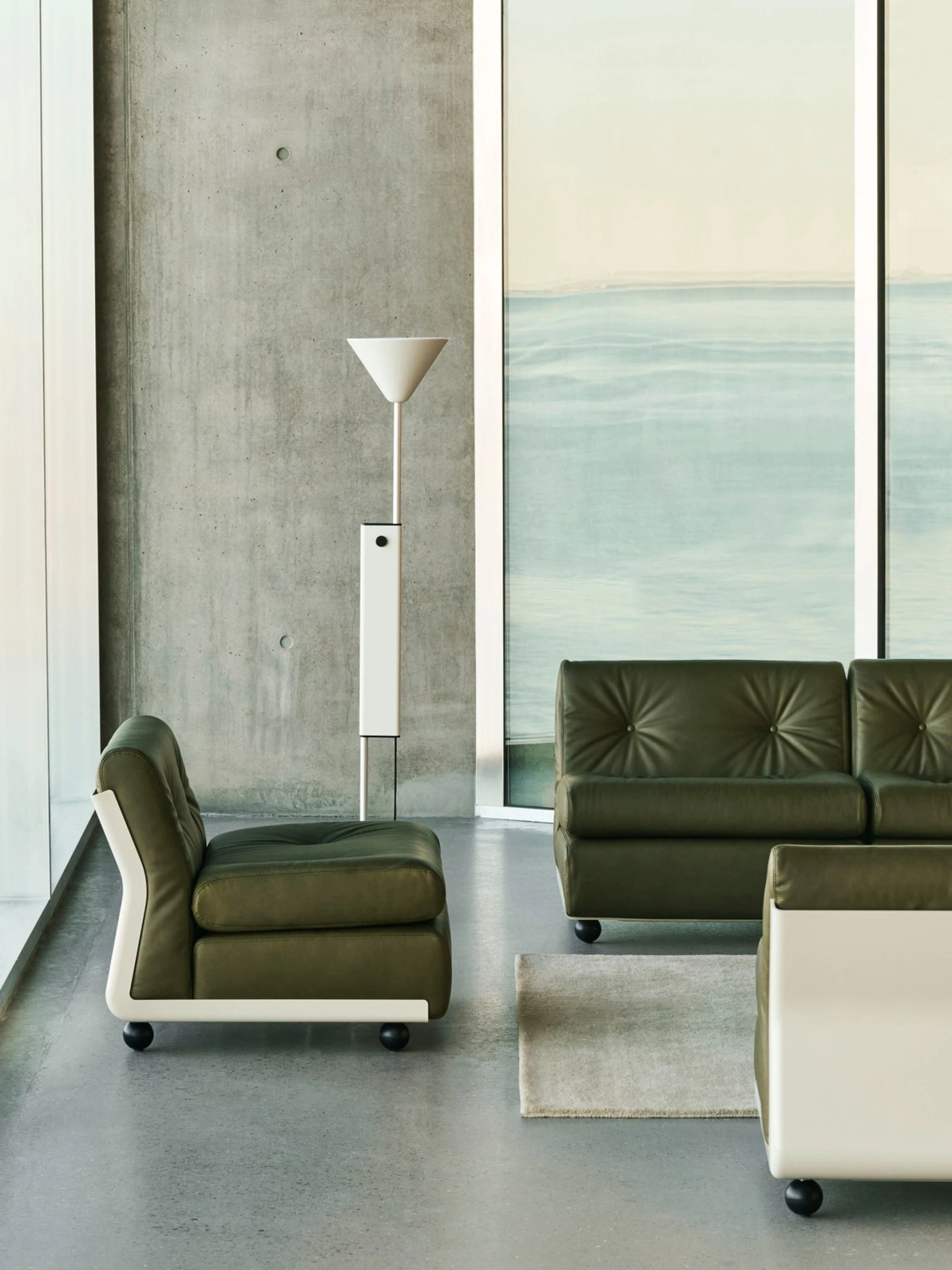 Twist Floor Lamp Cream white