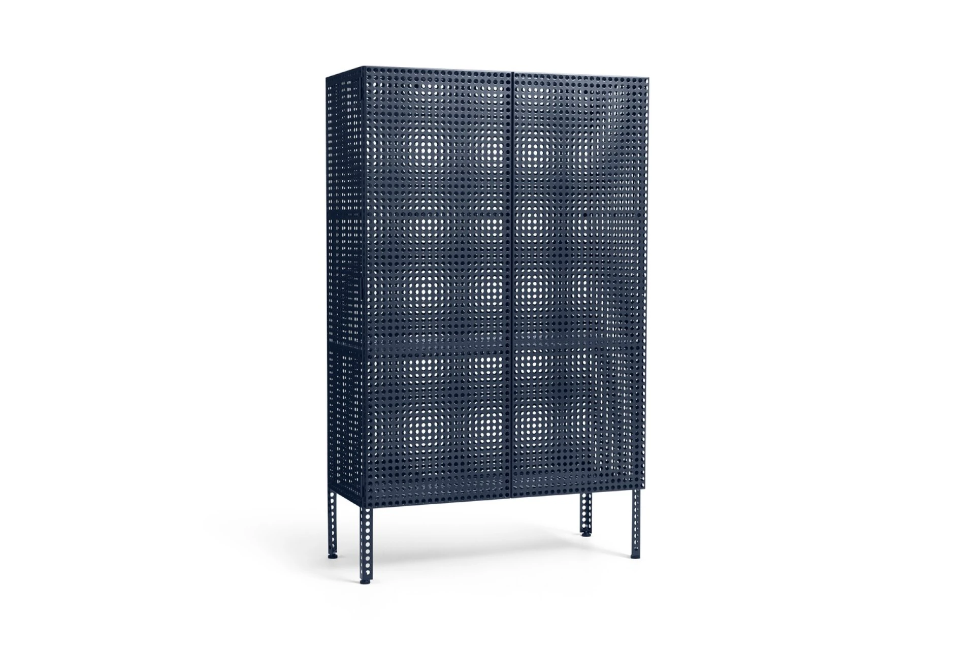 Perforated Cabinet Floor Large Steel blue