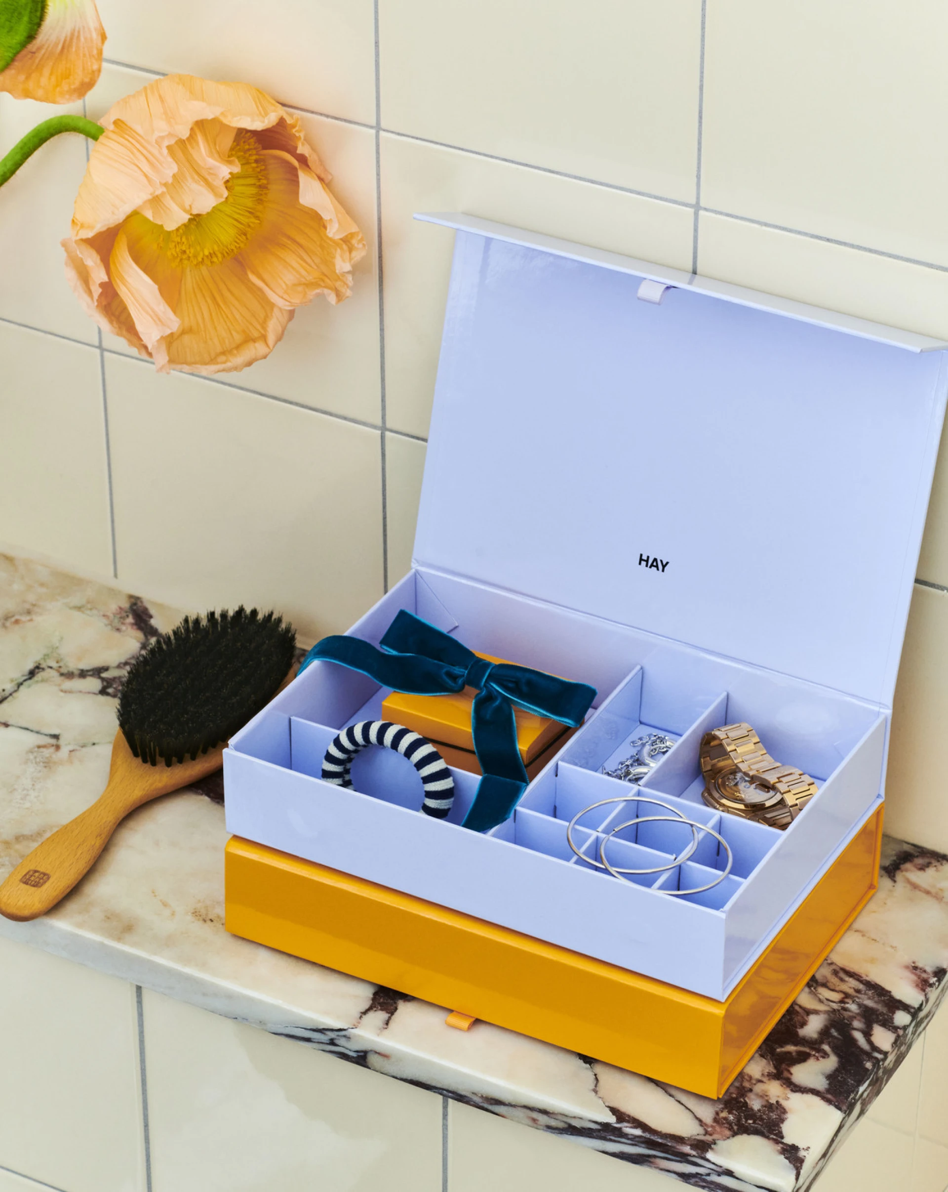 Colour Storage Jewellery Box Lavender
