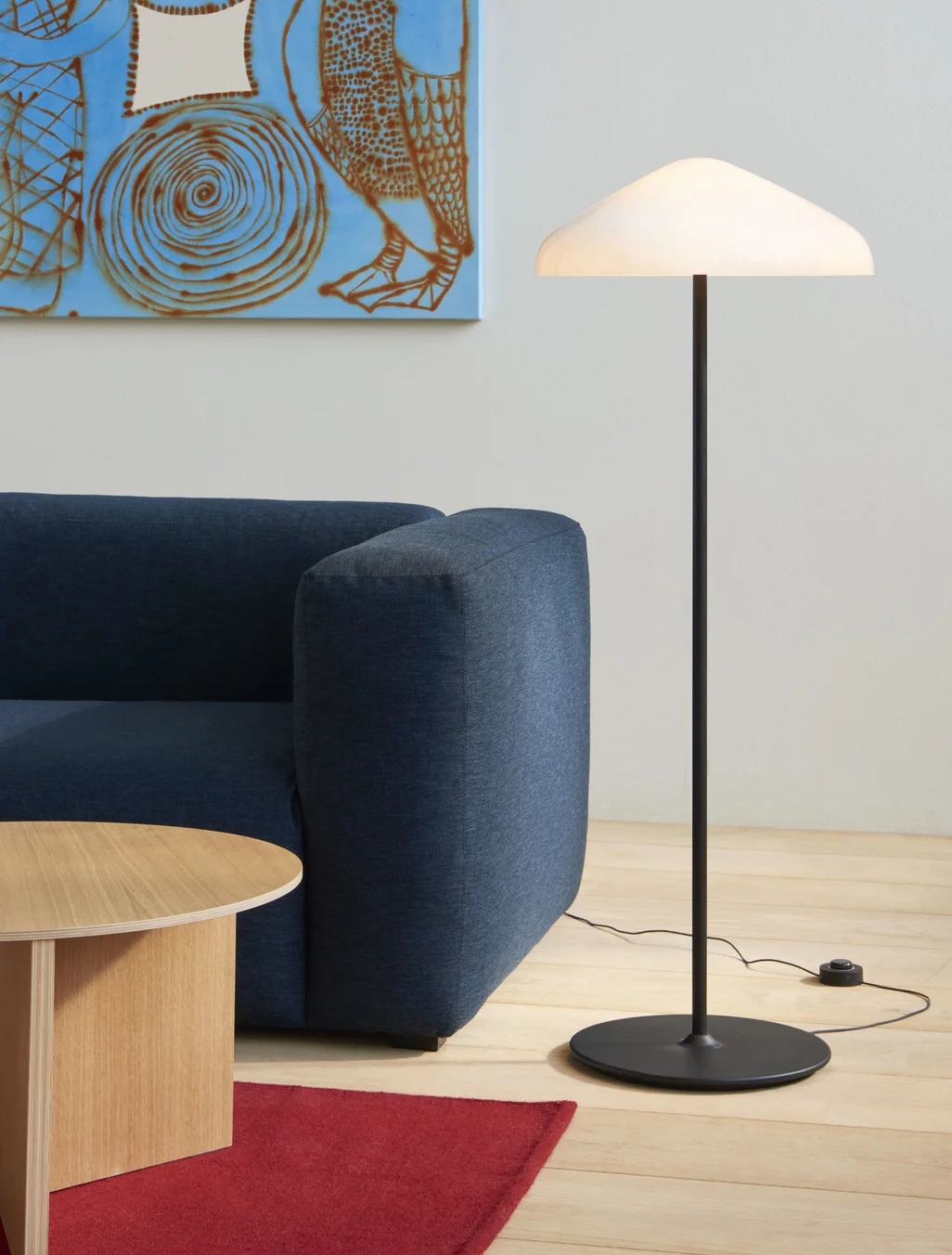 Pao Glass Floor Lamp White