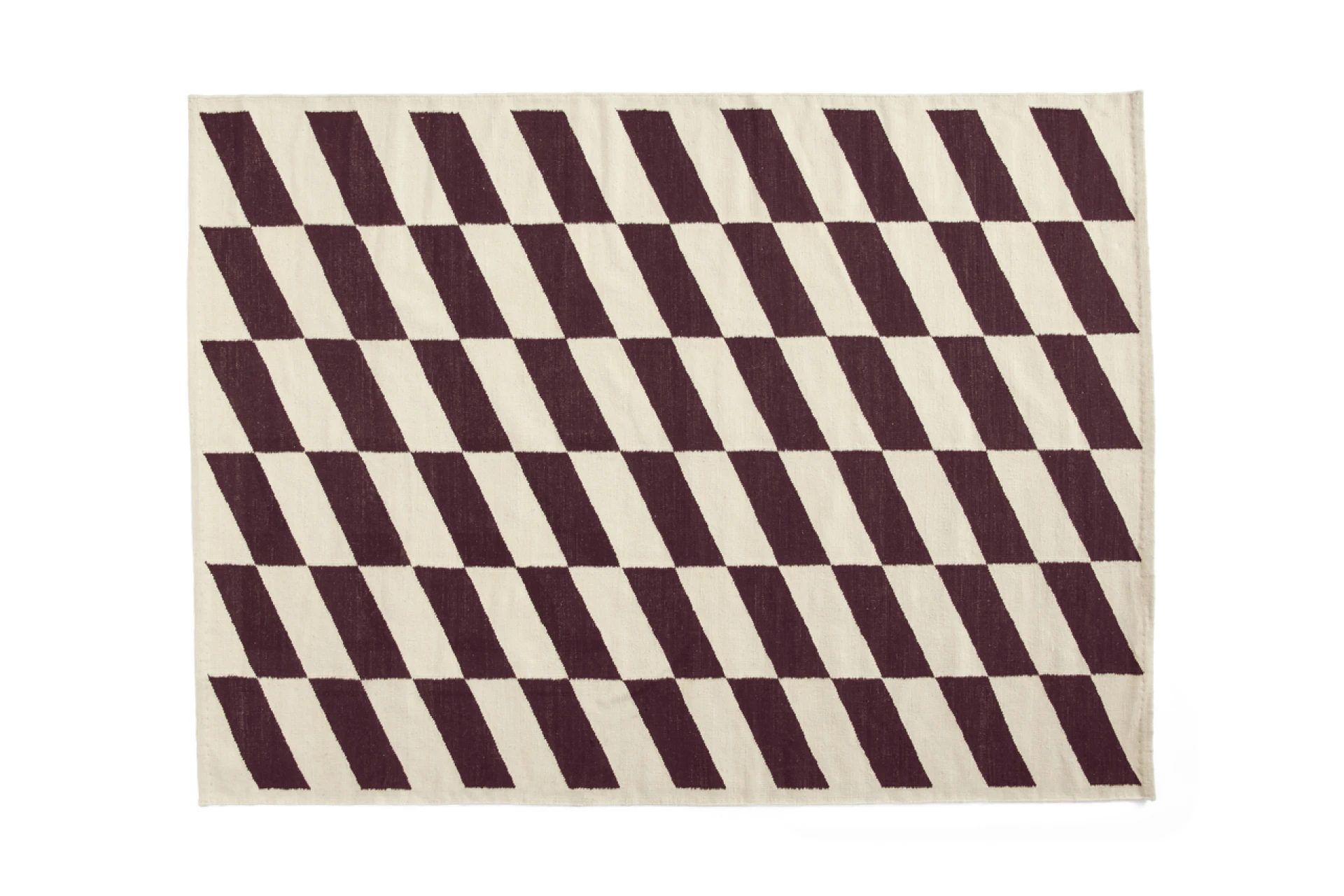 Shift Kelim Rug Burgundy 170 x 240