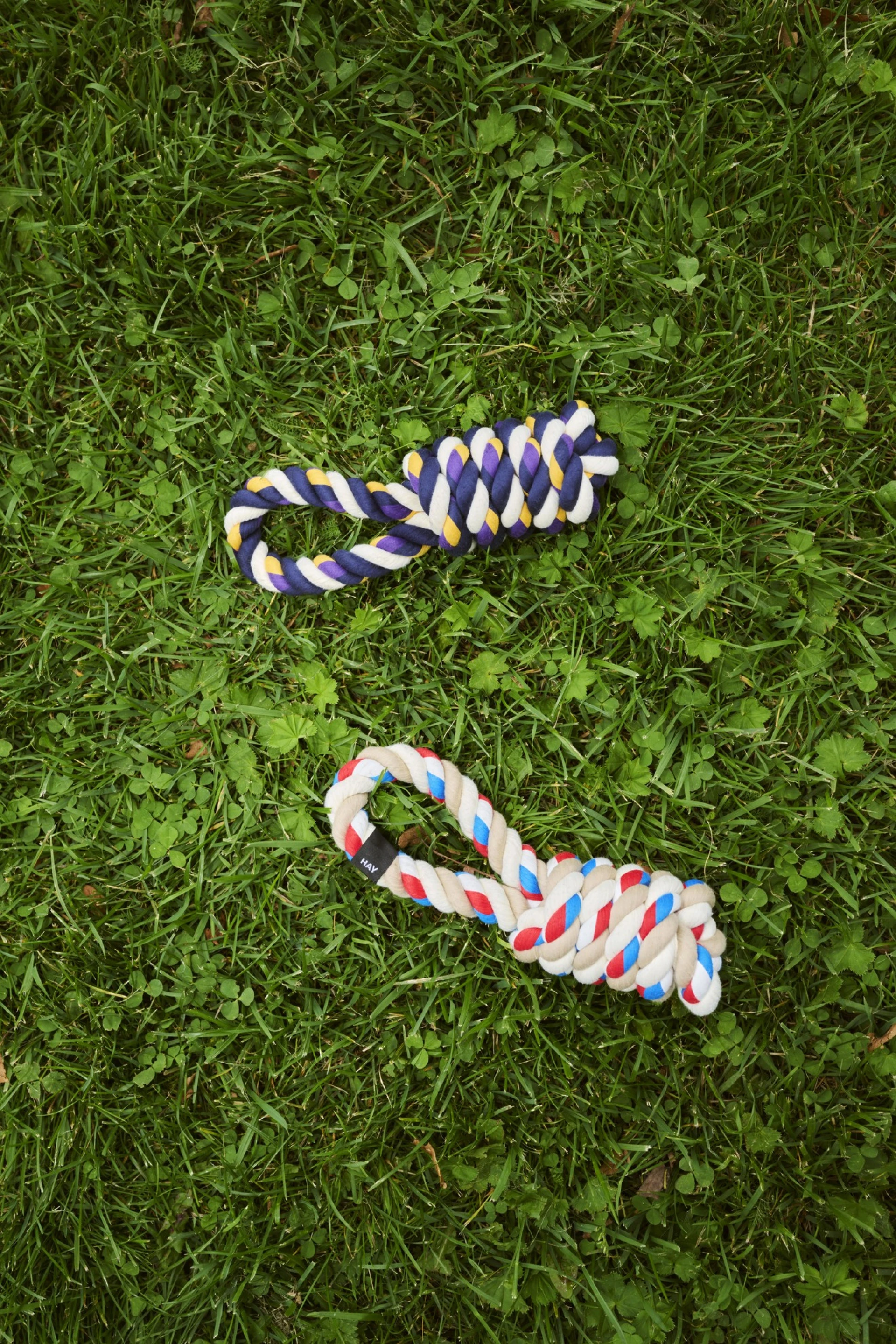 HAY Dogs Rope Toy Blue, purple, ochre
