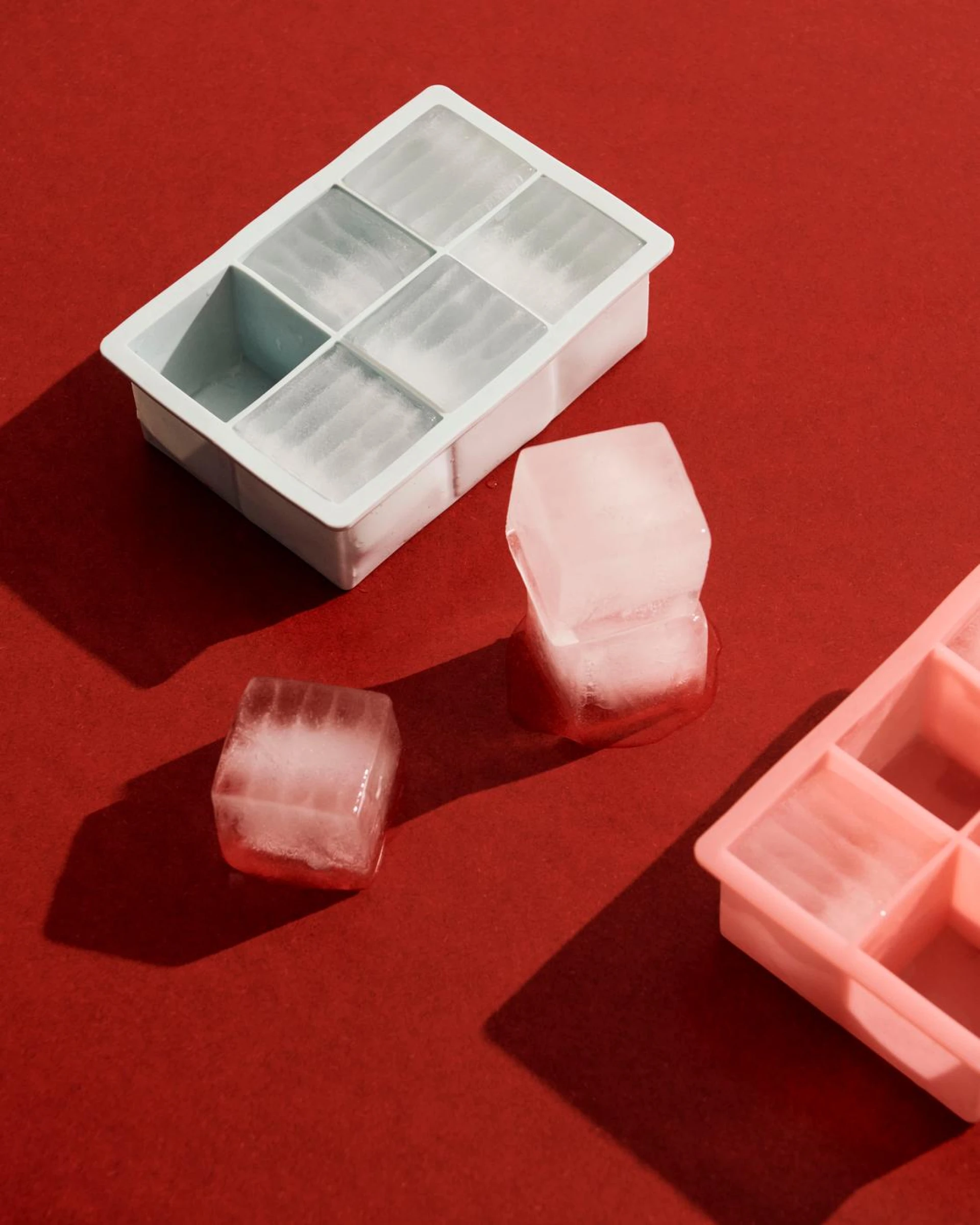 Ice Cube Tray 6 Cubes XX-Large Pink