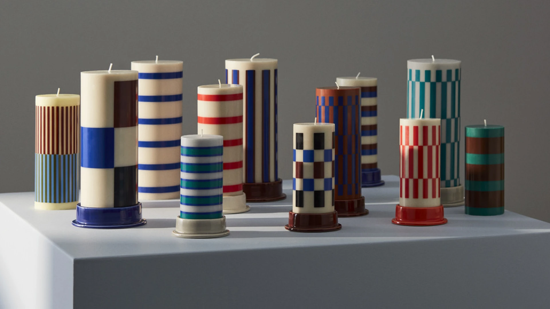 Column Candleholder Medium Off-white