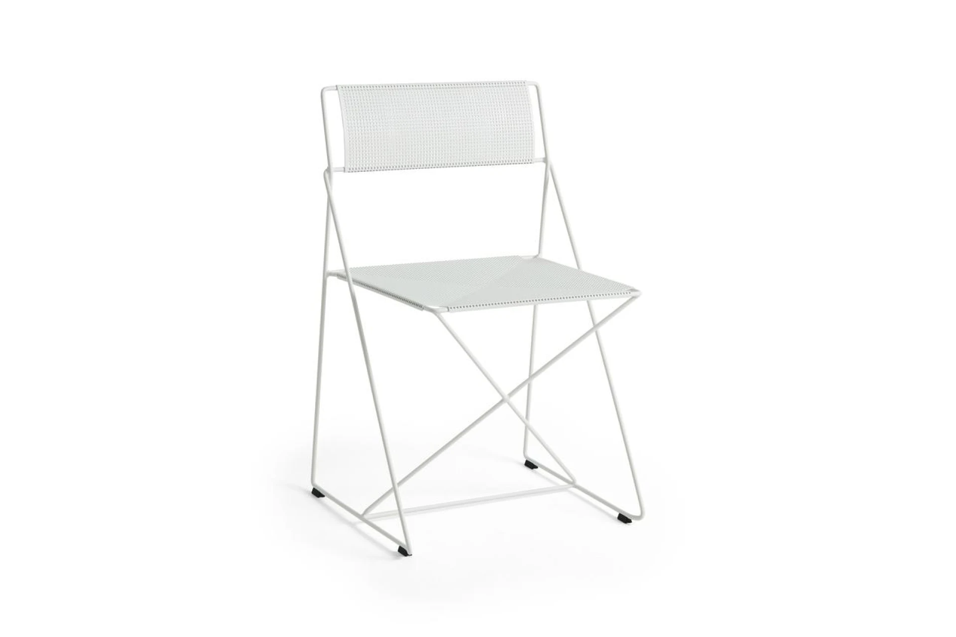 X-Line Chair Chalk white powder coated steel base - Chalk white powder coated seat/back