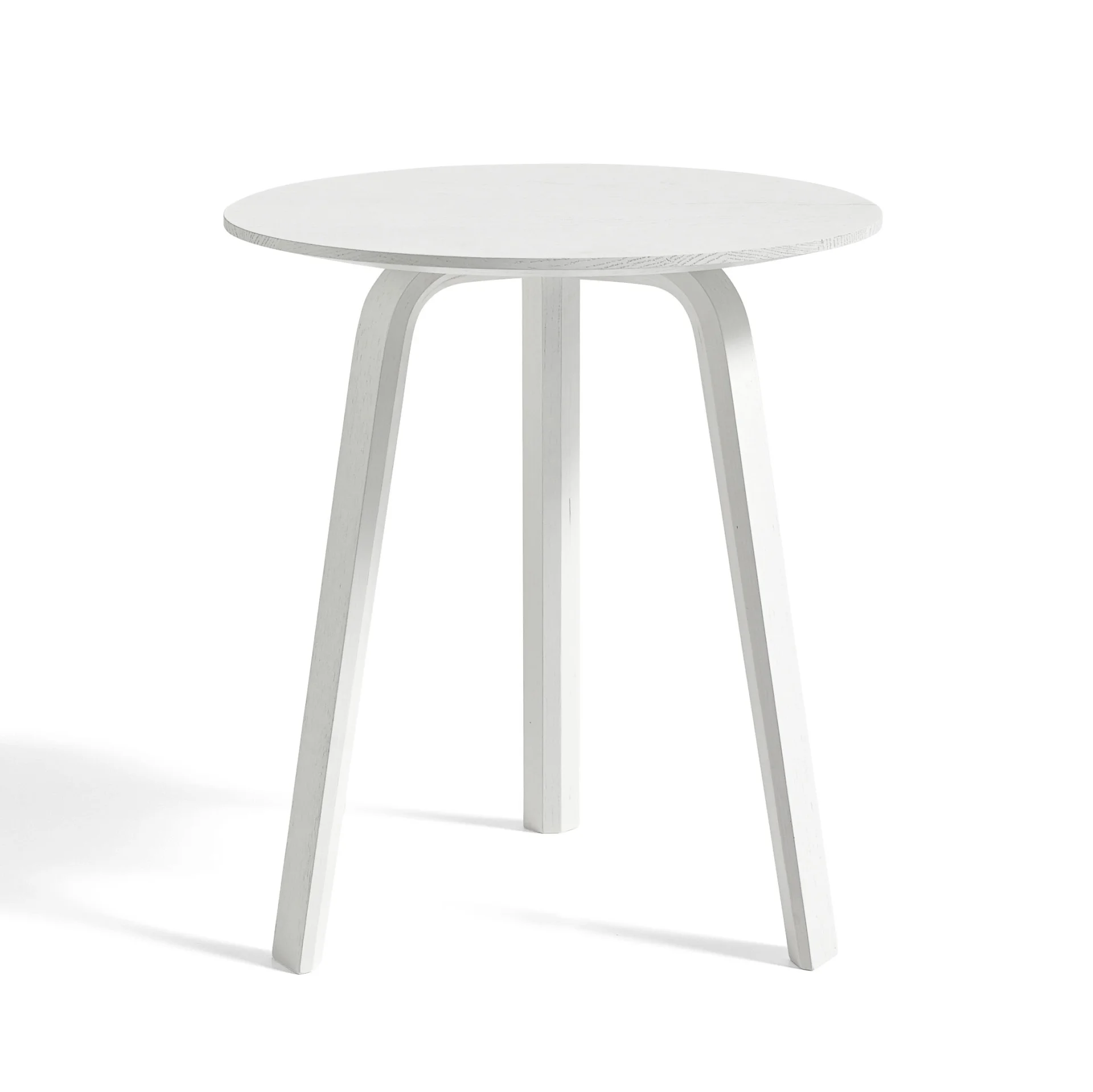 Bella Coffee Table D45 x H49 White water-based lacquered solid oak