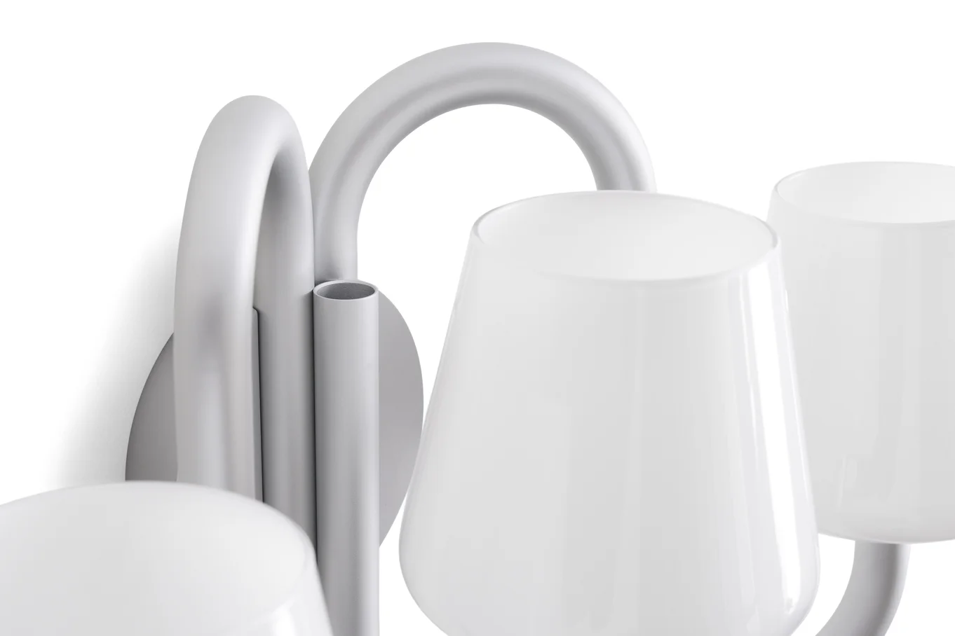 Apollo Wall Sconce White opal glass