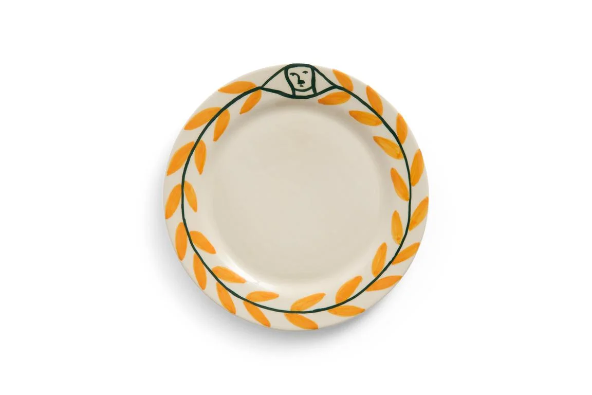 La Pittura Plate Ø24 Golden leaf