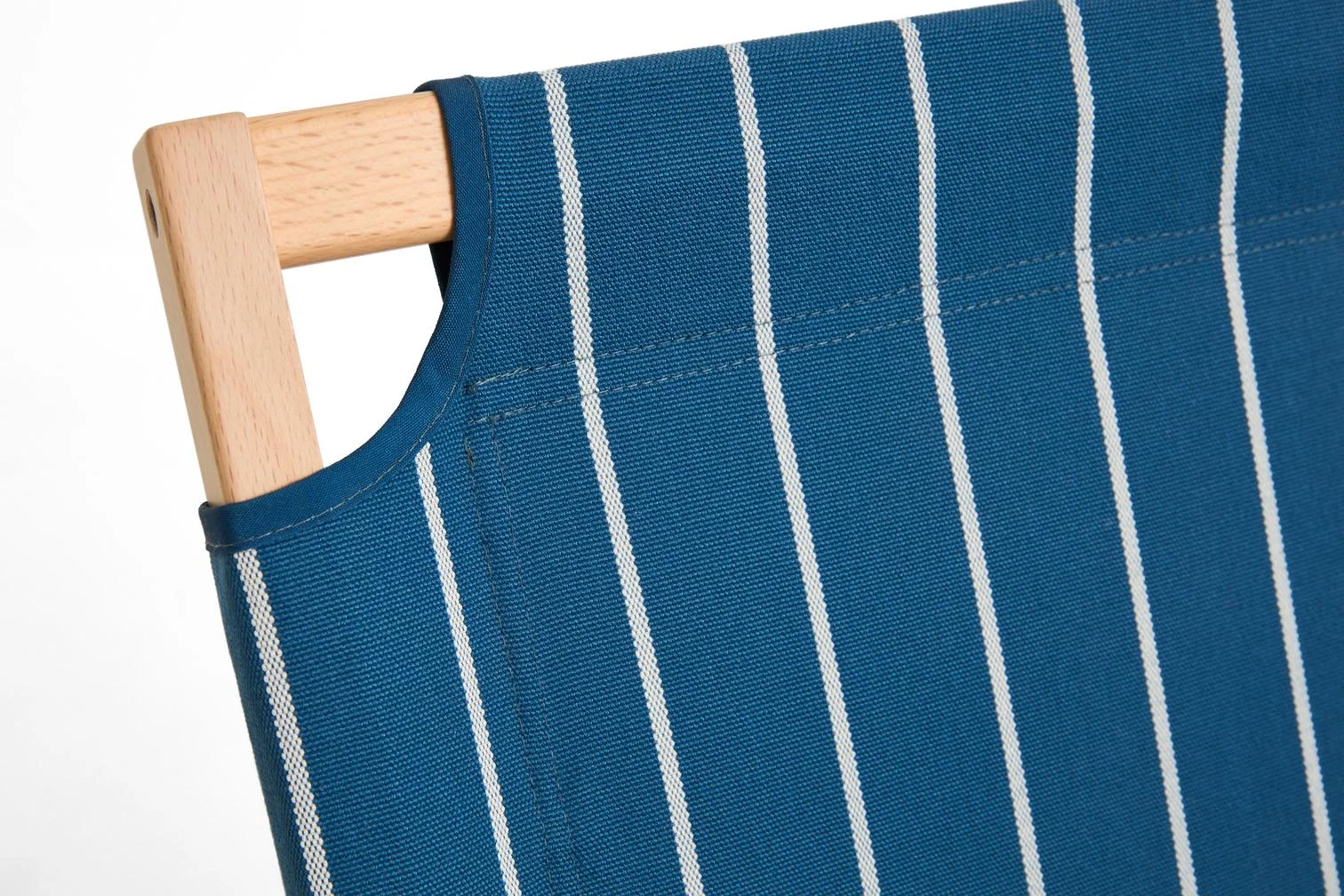 Outdoor Market Folding Sofa Blue beige stripe