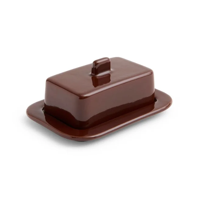 Barro Butter Dish Burgundy