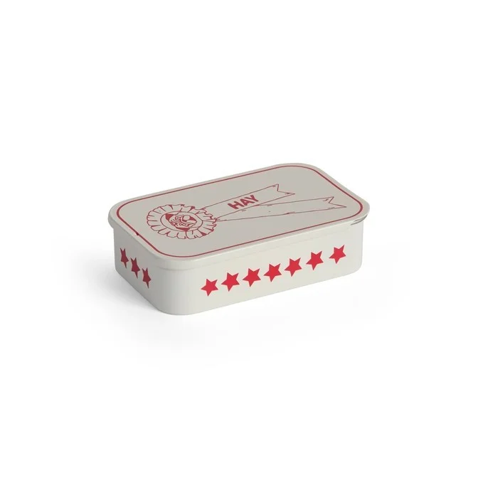 HAY Dogs Treat Tin Small Red and white