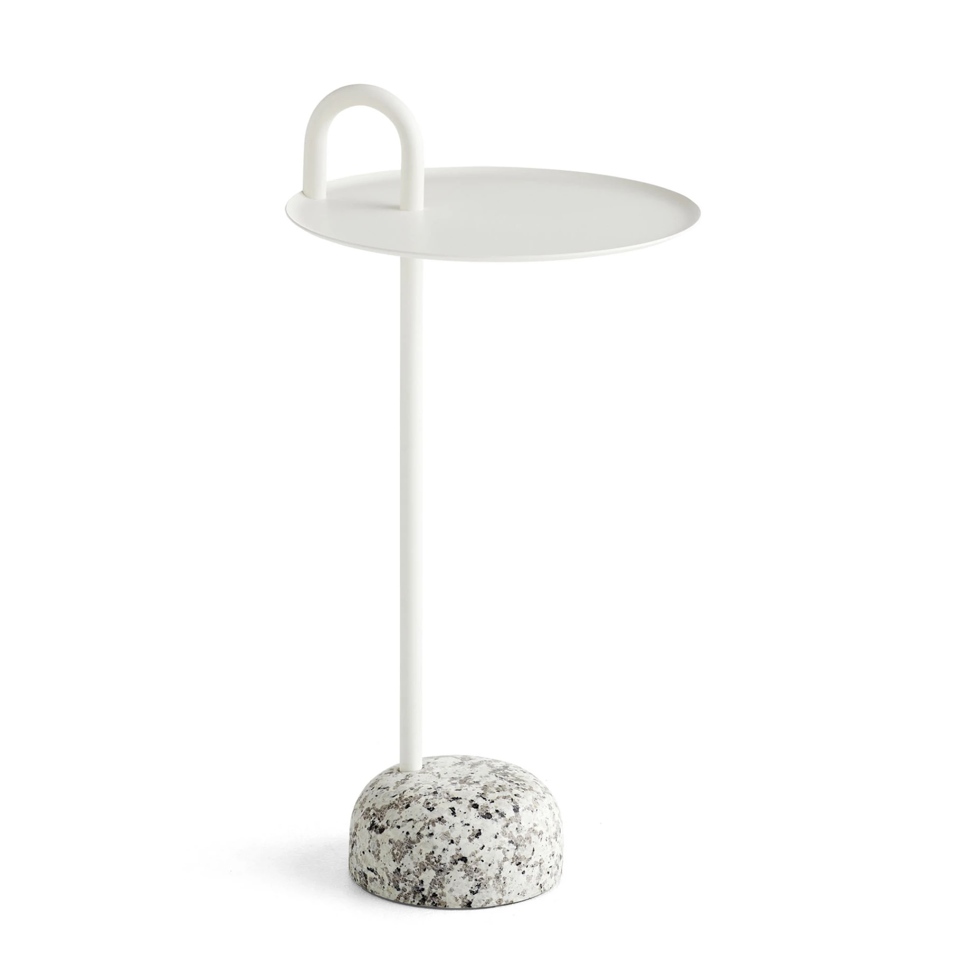 Bowler Side Table Cream white
