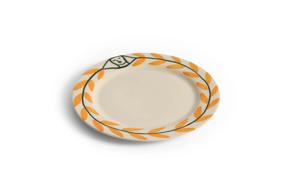 La Pittura Plate Ø24 Golden leaf