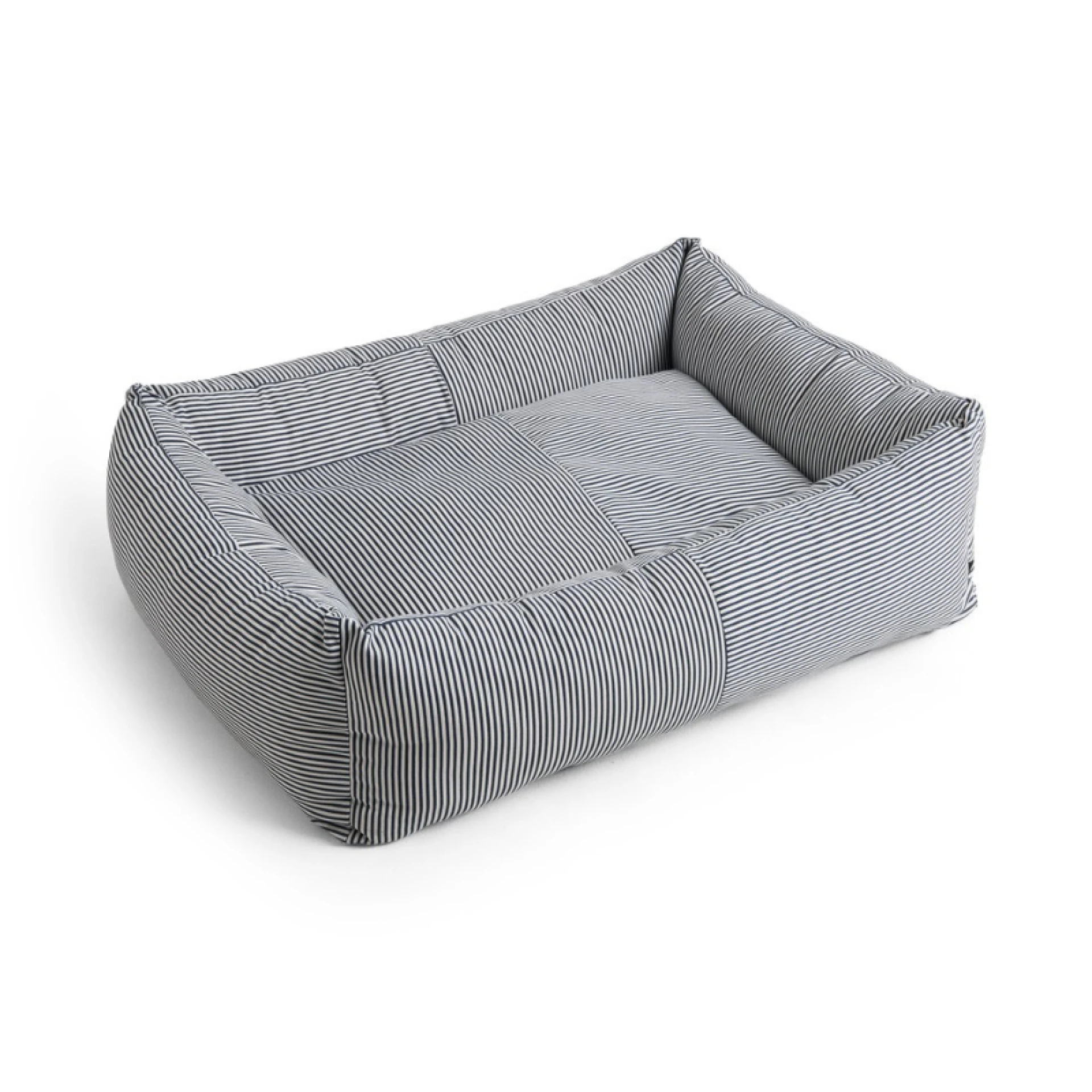 HAY Dogs Bed Zip Large Blue and white stripe