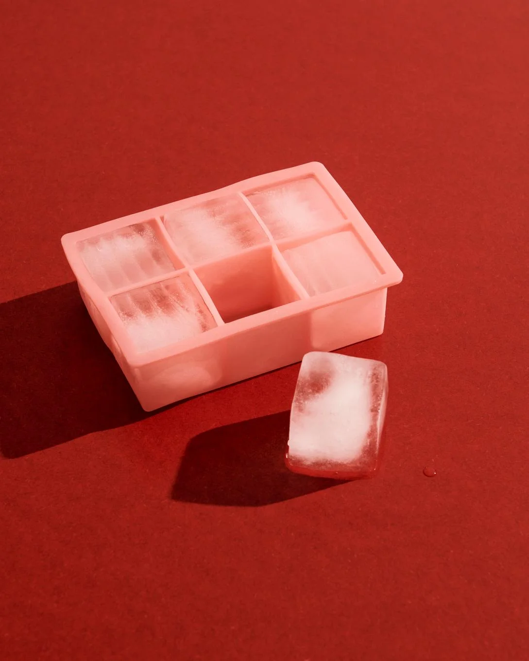 Ice Cube Tray 6 Cubes XX-Large Pink