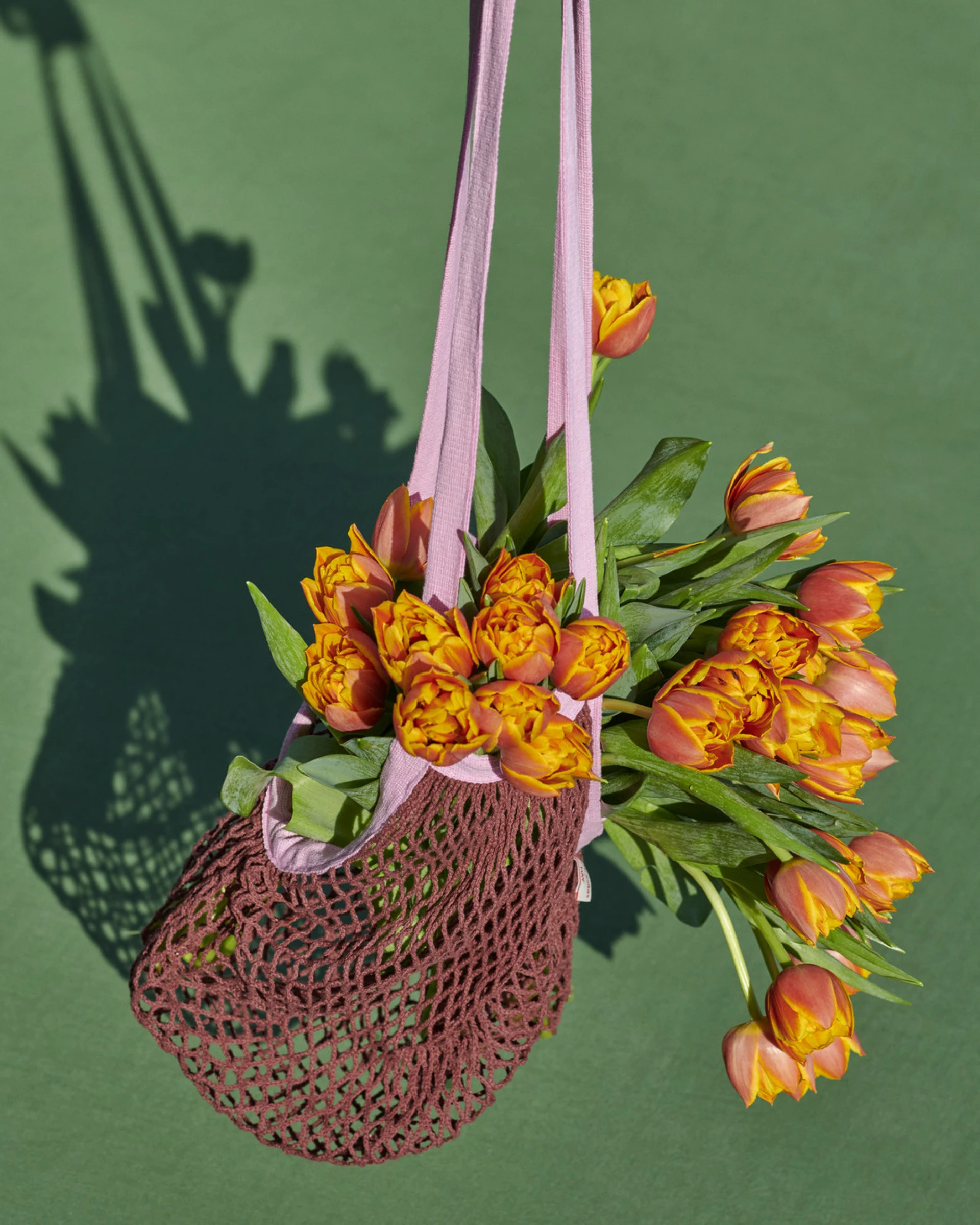 Sobremesa Market Net Bag Burgundy