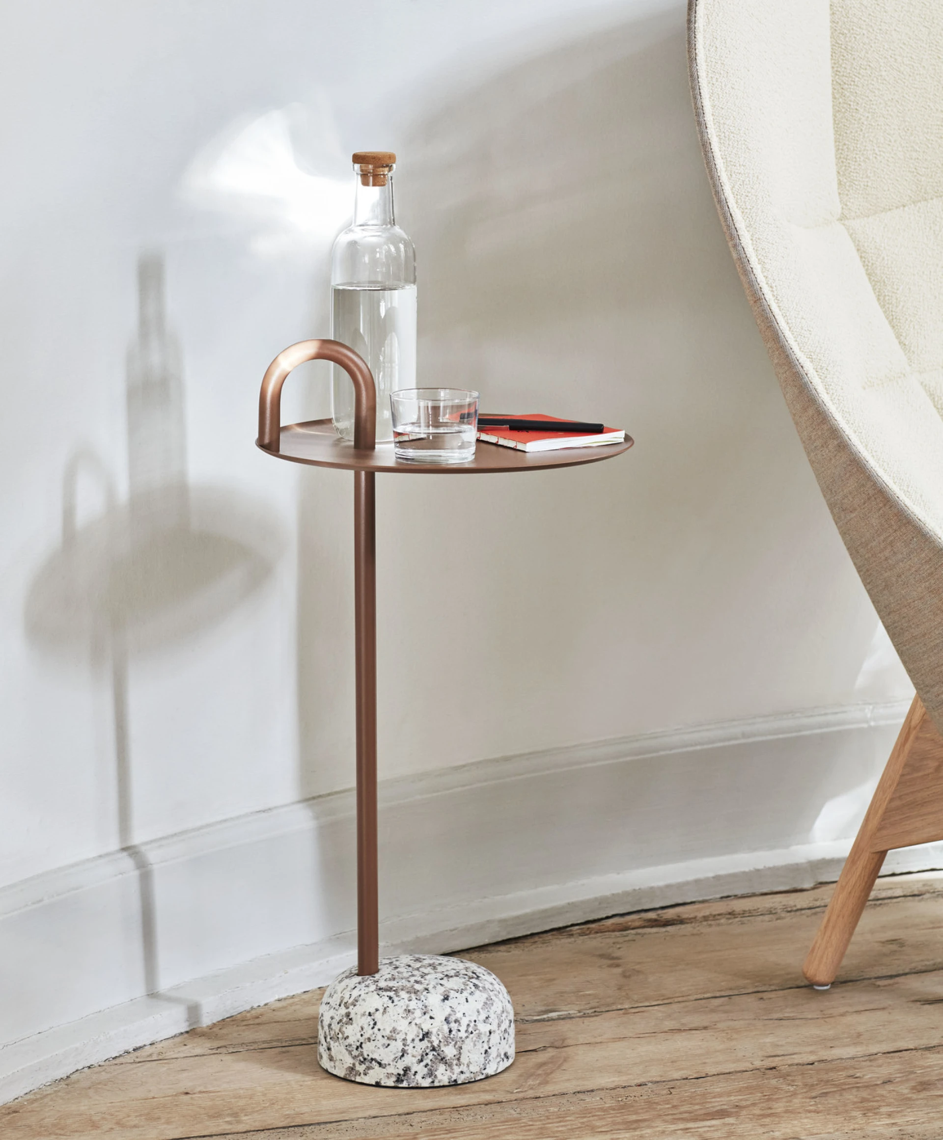 Bowler Side Table Pale brown