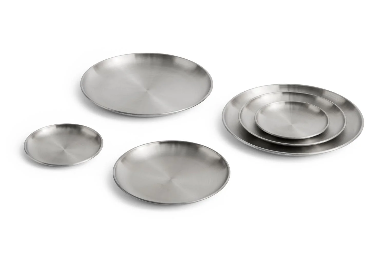 Outdoor Market Steel Plate Set of 2 Large