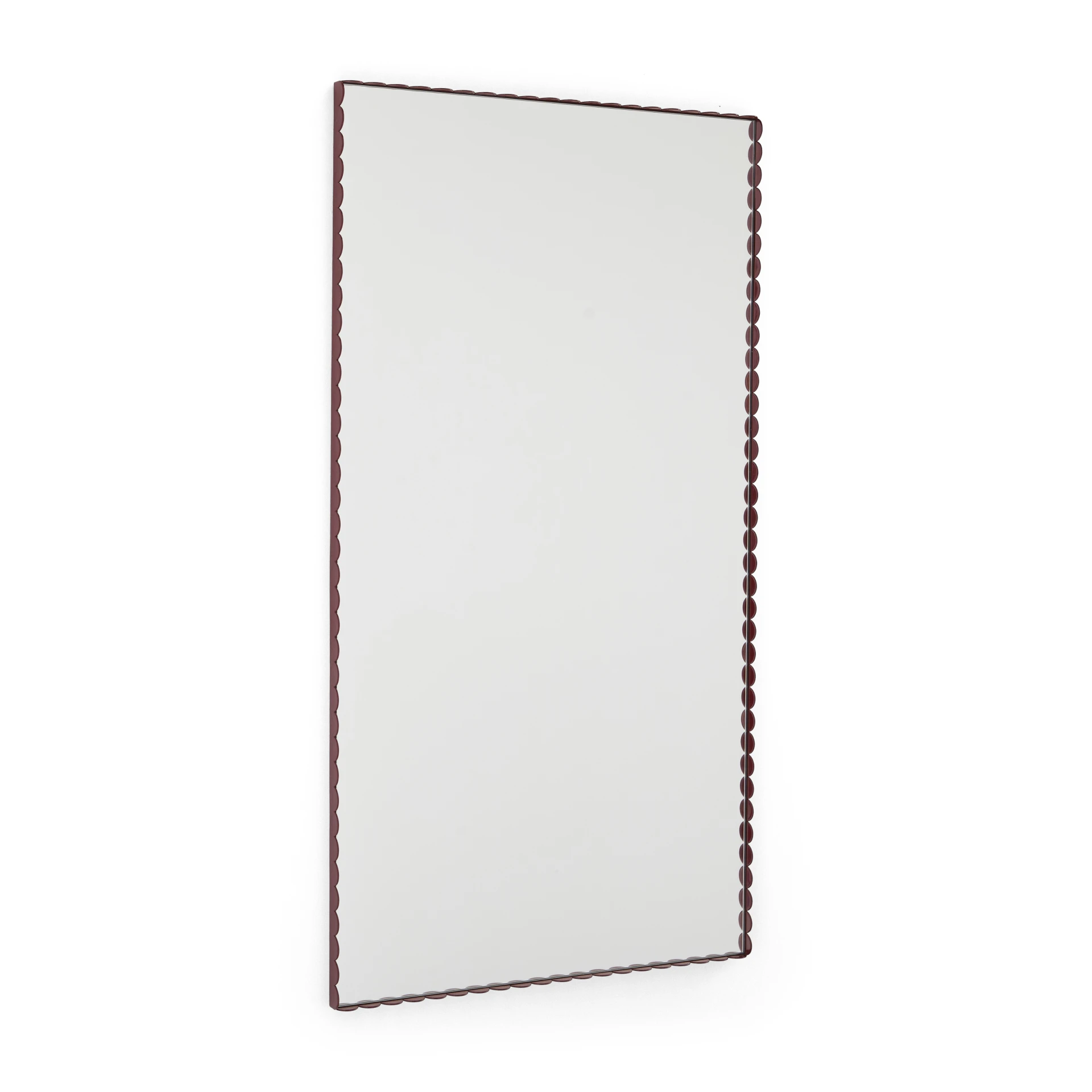 Arcs Mirror Rectangle L Burgundy