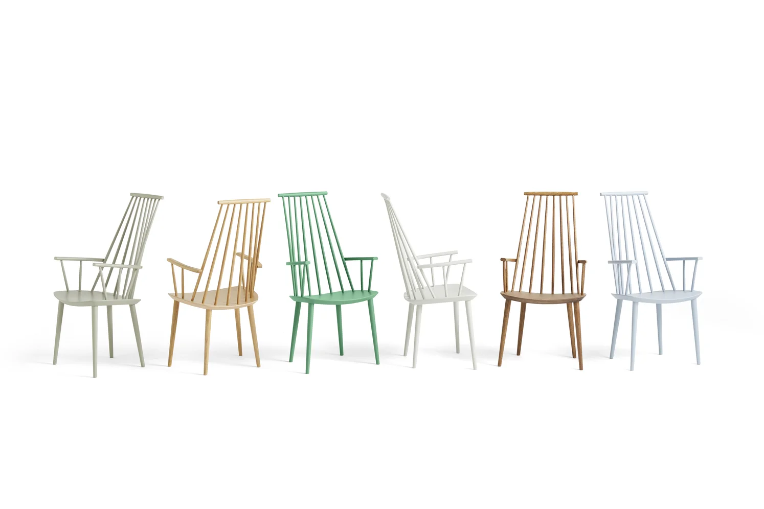 J110 Chair Beech Slate blue