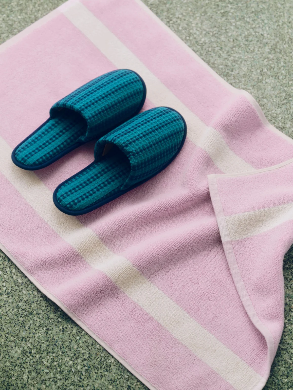 Stripe Bath Mat Cool pink