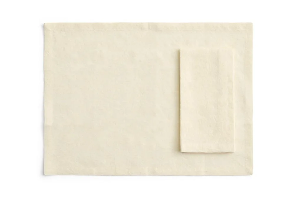 Tavolo Napkin/Placemat Set of 4 Soft yellow