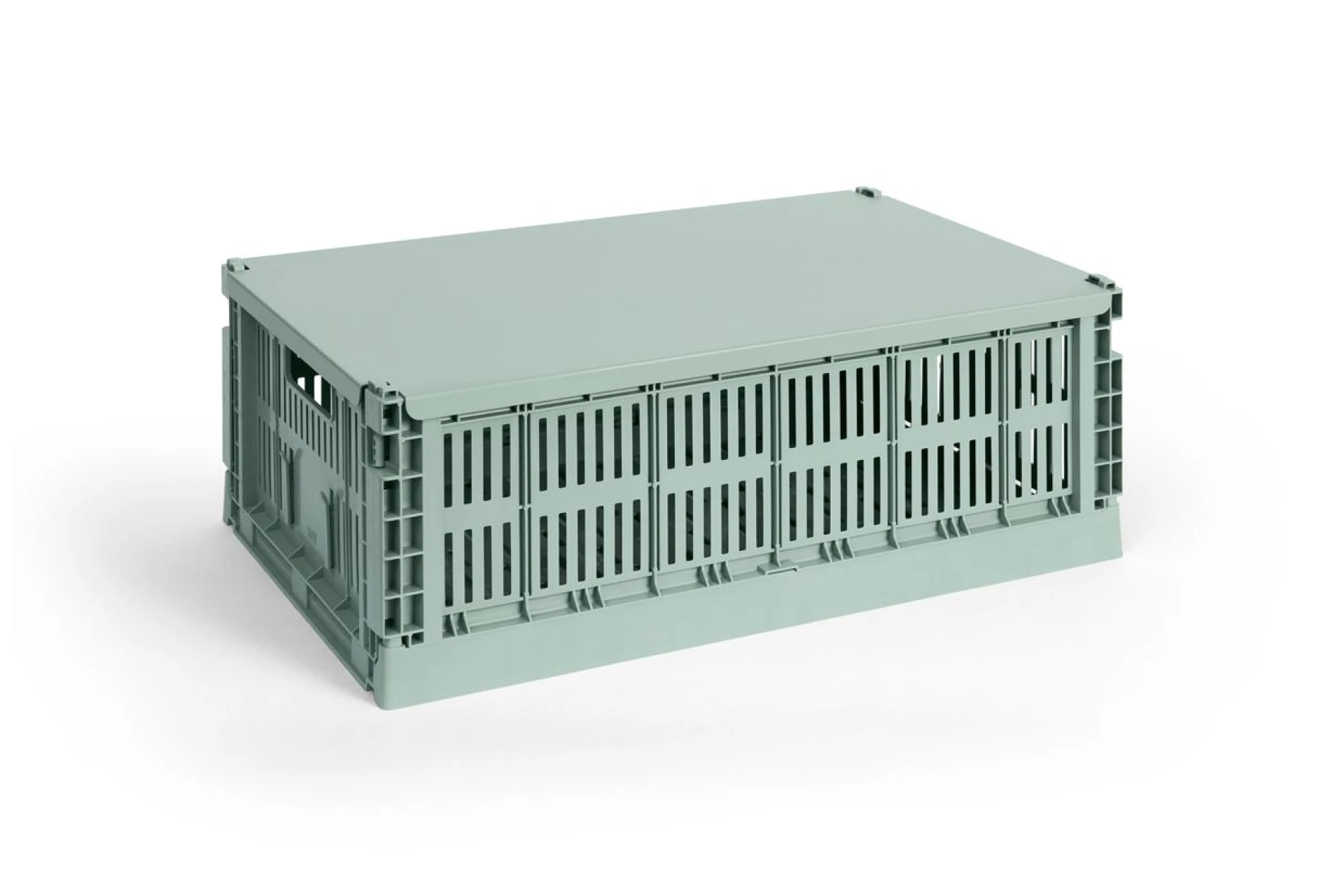 HAY Colour Crate Lid Metal Large Sage green