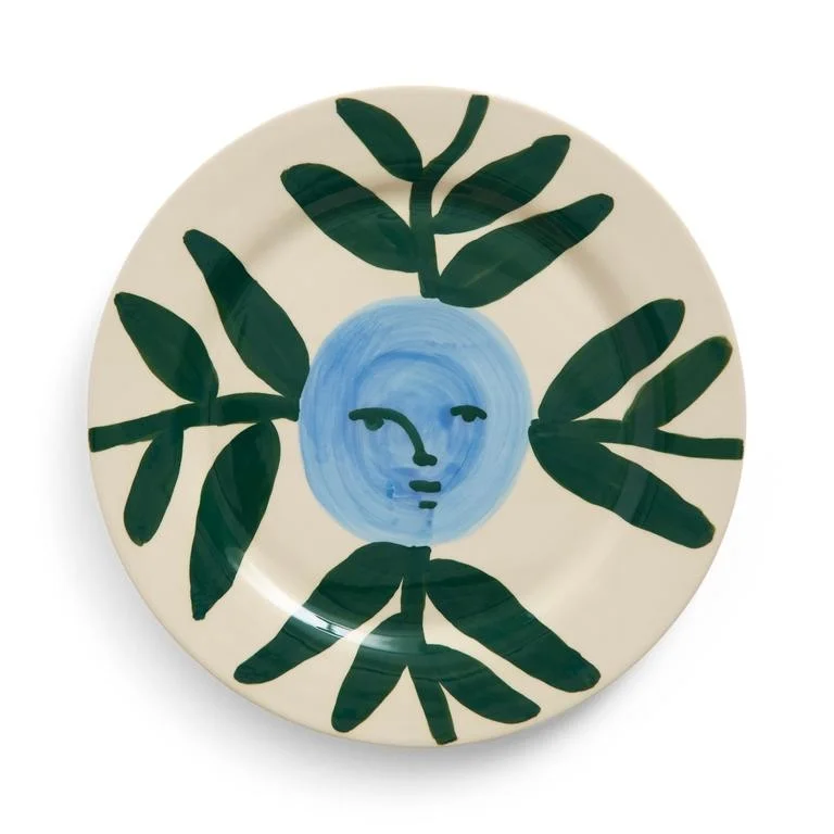 La Pittura Plate Ø28,5 Moon face vine