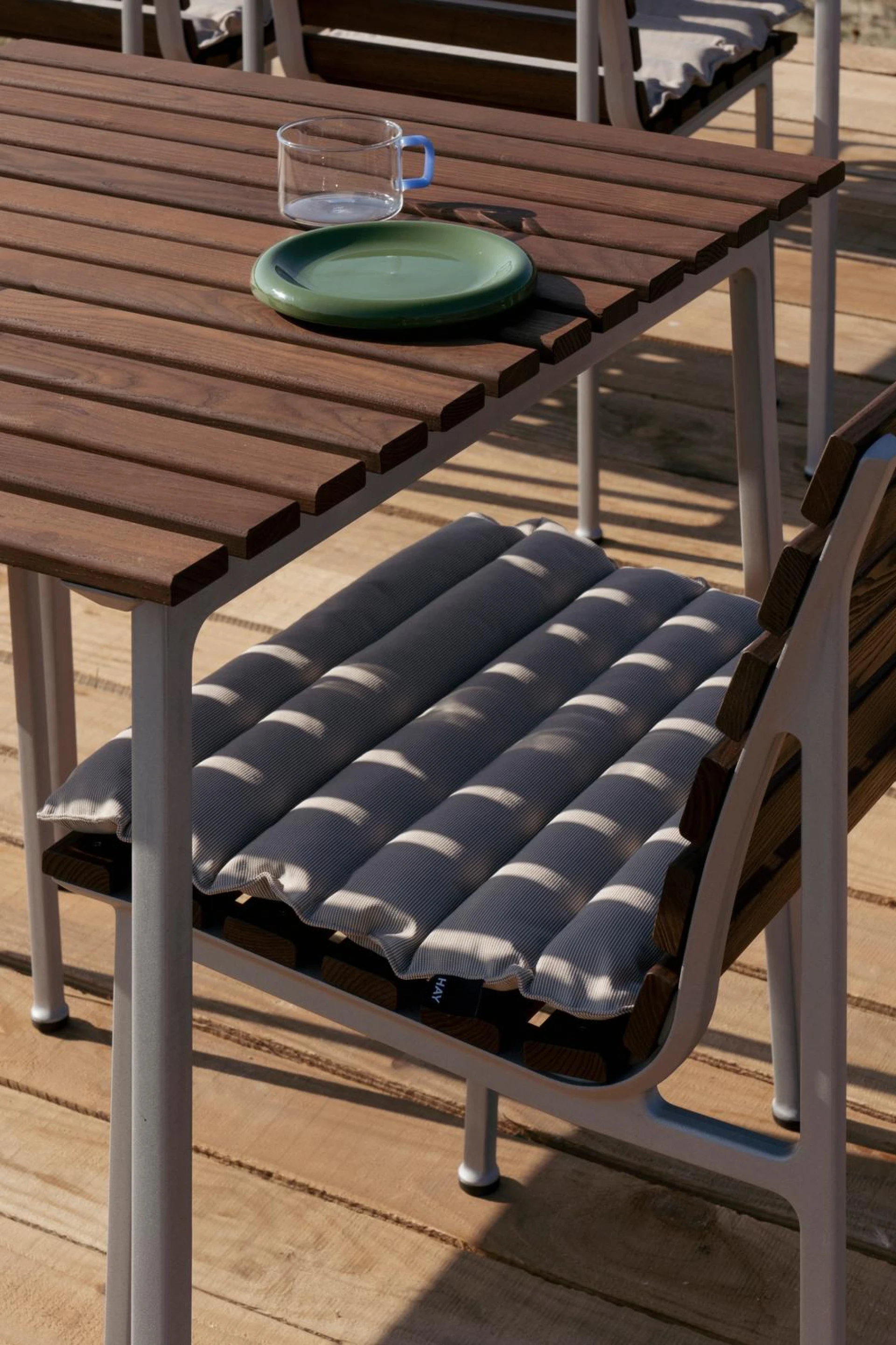 Quilted Seat Cushion for Traverse Chair Beige