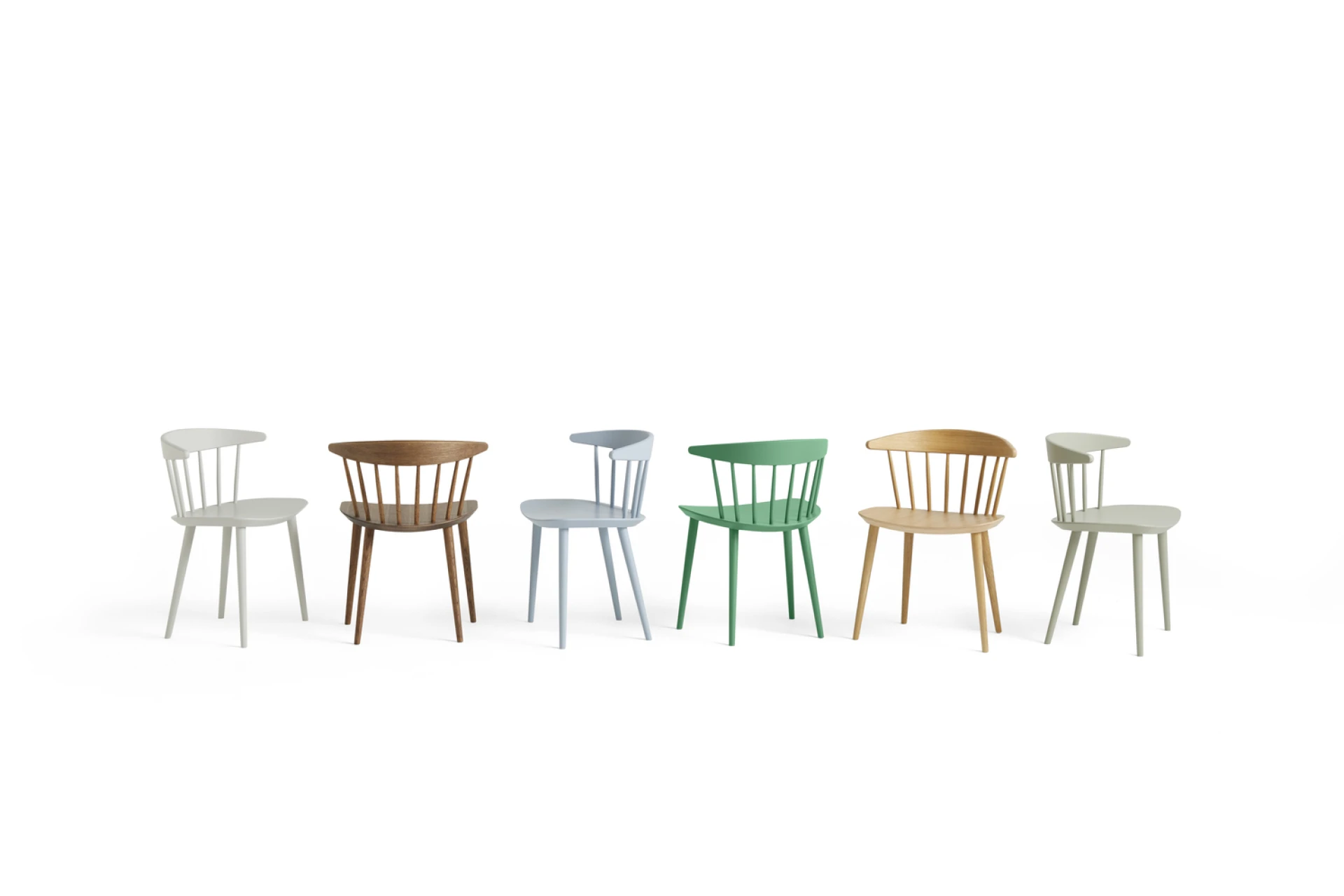 J104 Chair Beech Jade green