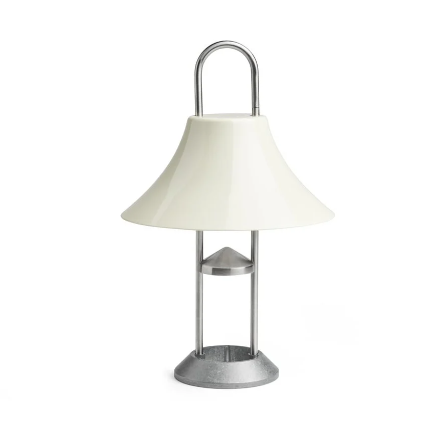 Mousqueton Portable Lamp Oyster white