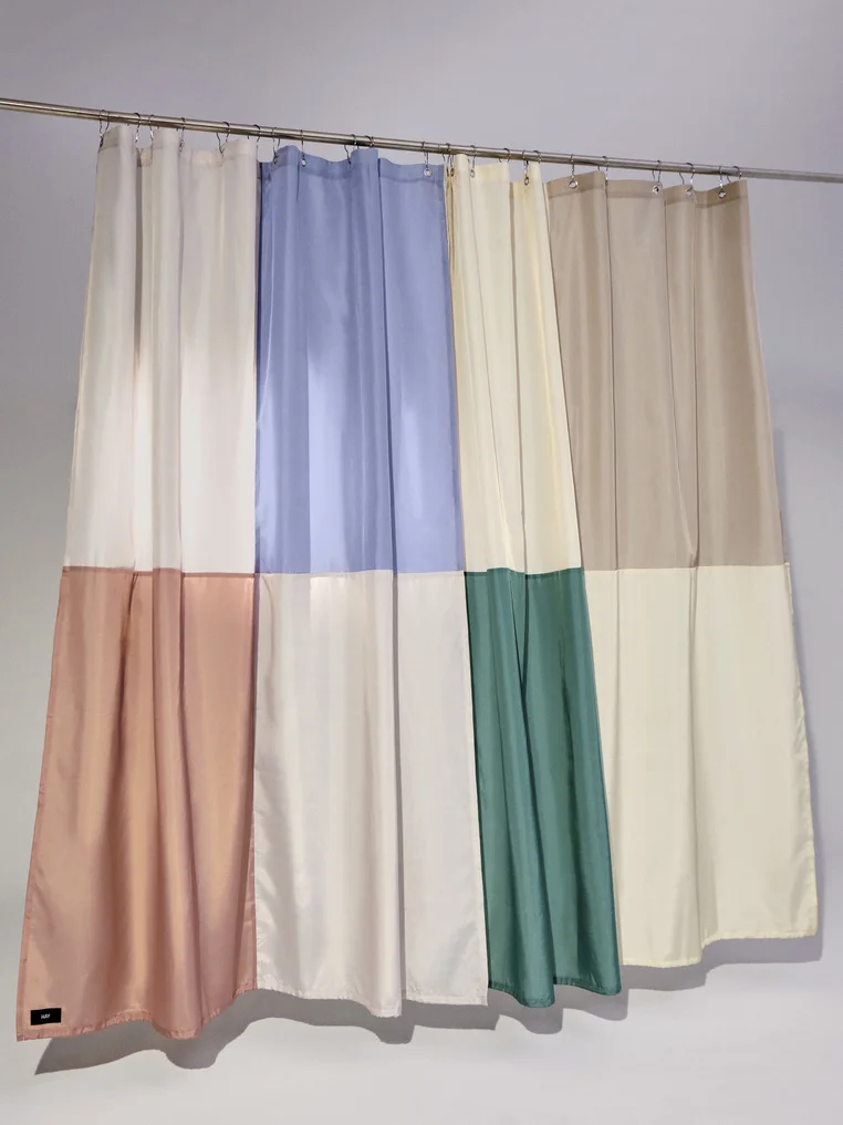 Check Shower Curtain Green