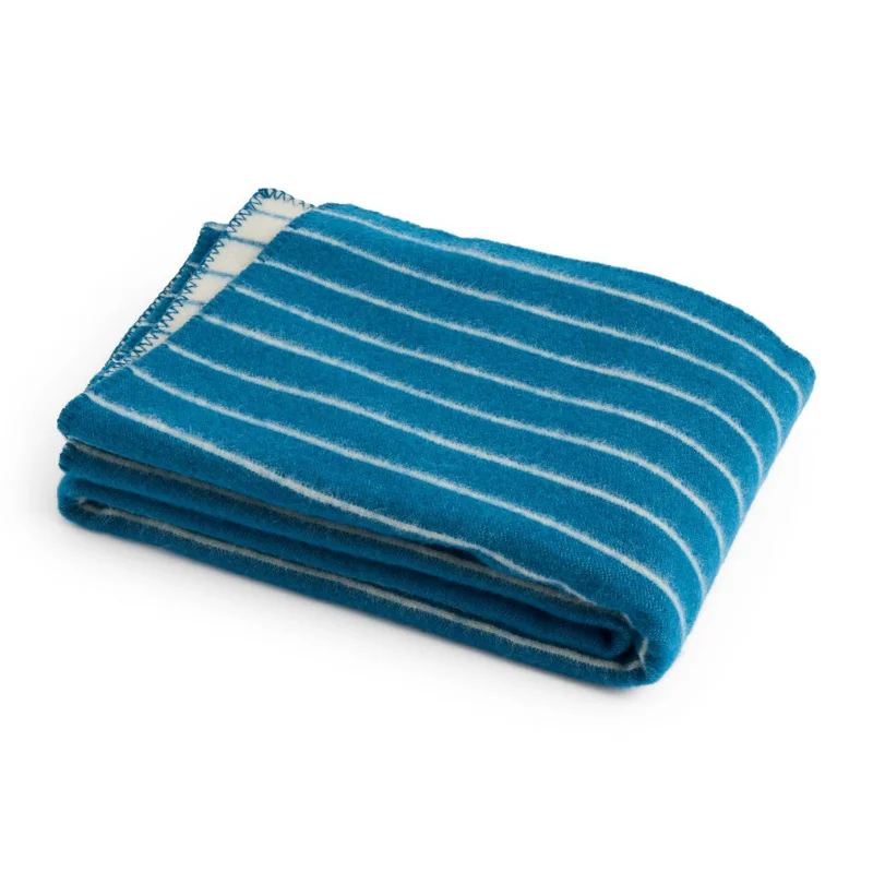 Outdoor Market Throw W130 x L180 Blue beige stripe