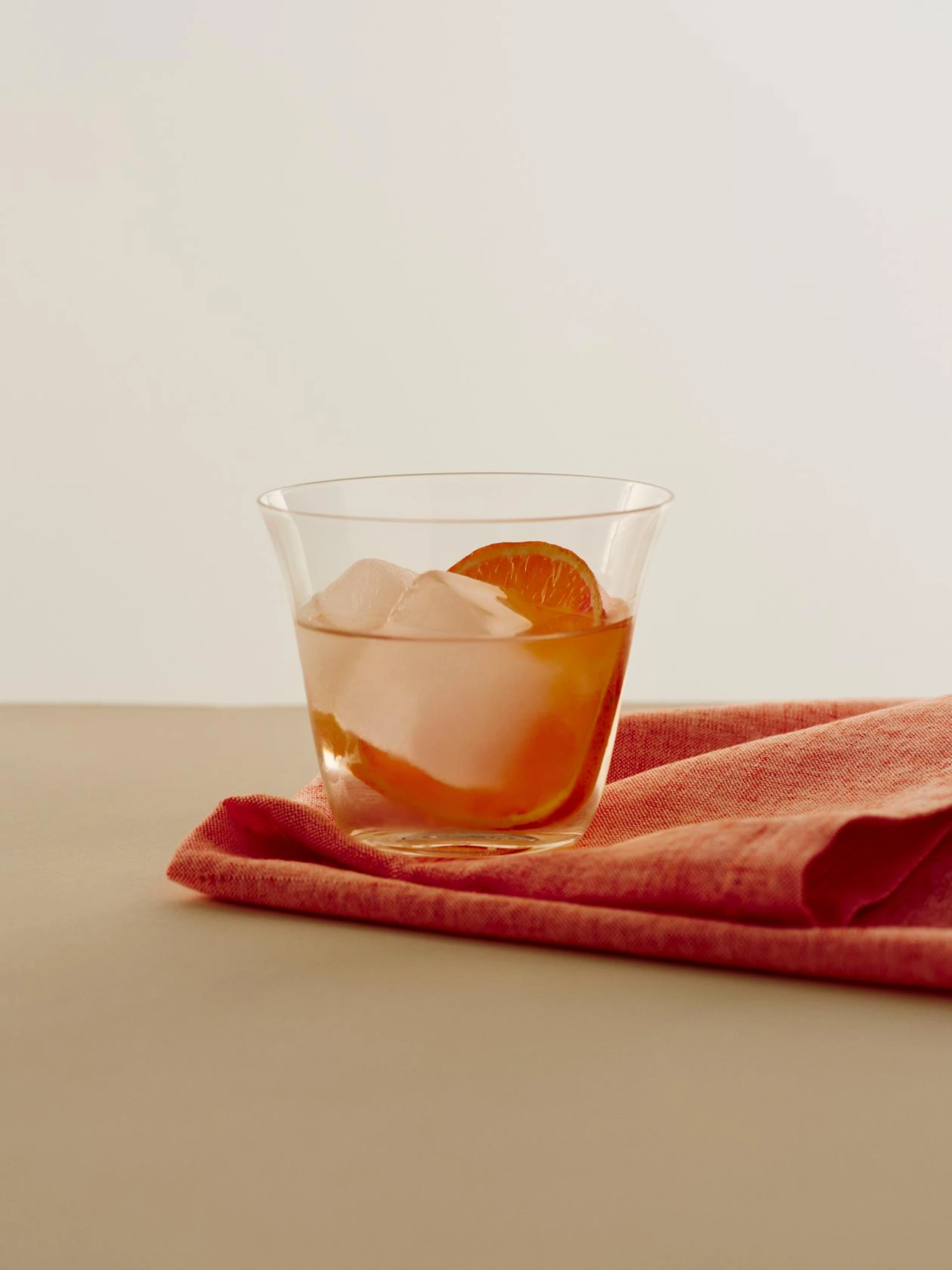 Curve Tumbler Glass Set of 2 Small Clear