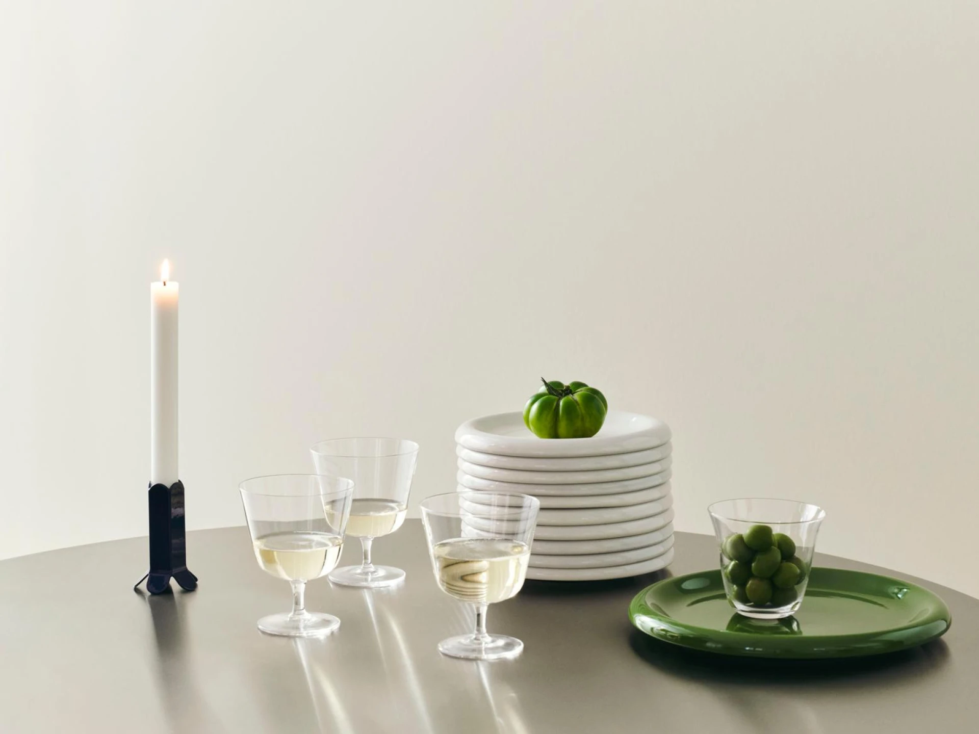 Curve Tumbler Glass Set of 2 Small Clear