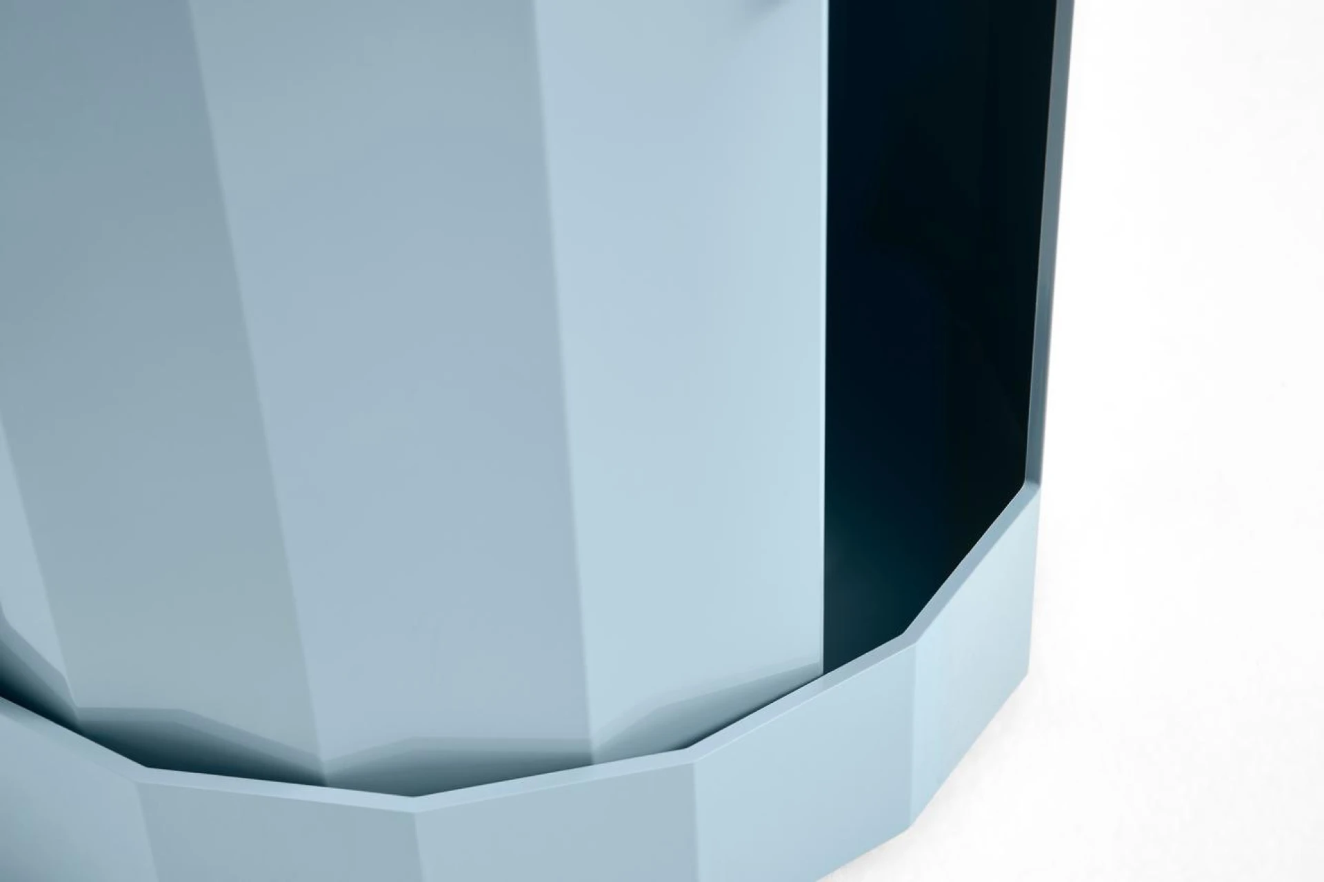 Facet Cabinet incl. feet and castors High Misty blue