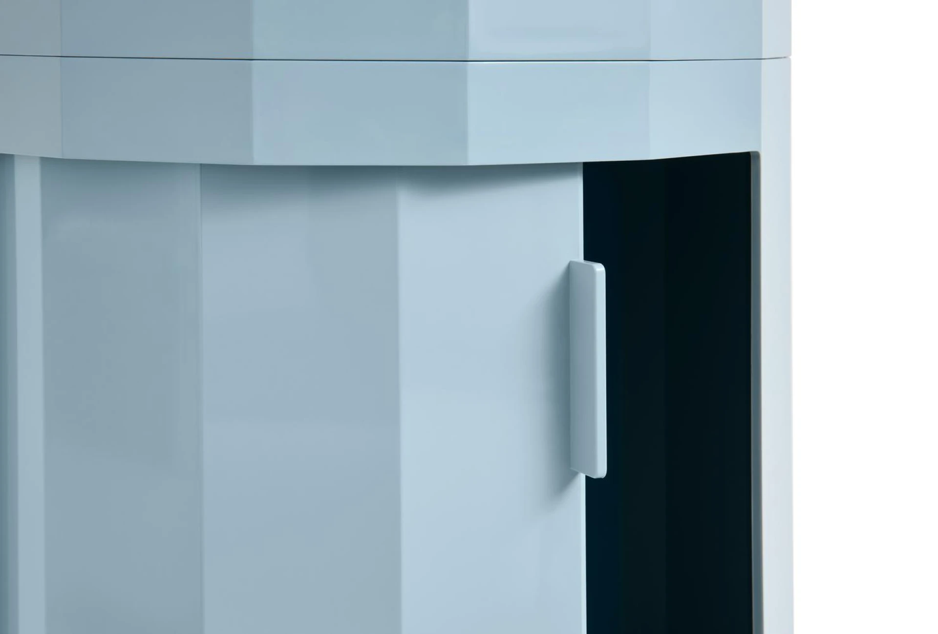 Facet Cabinet incl. feet and castors High Misty blue