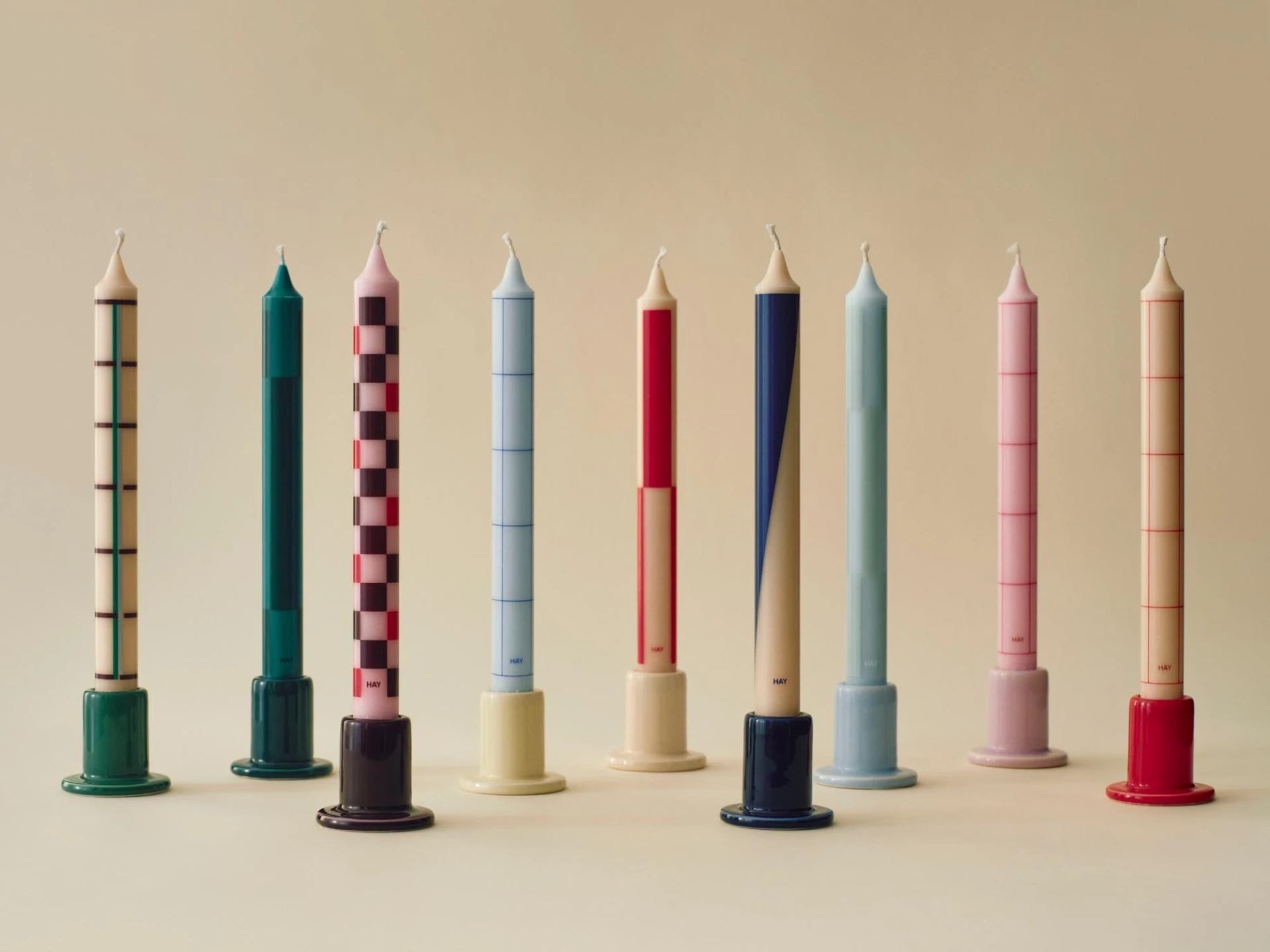 Tube Candleholder Red Tube Candleholder Red