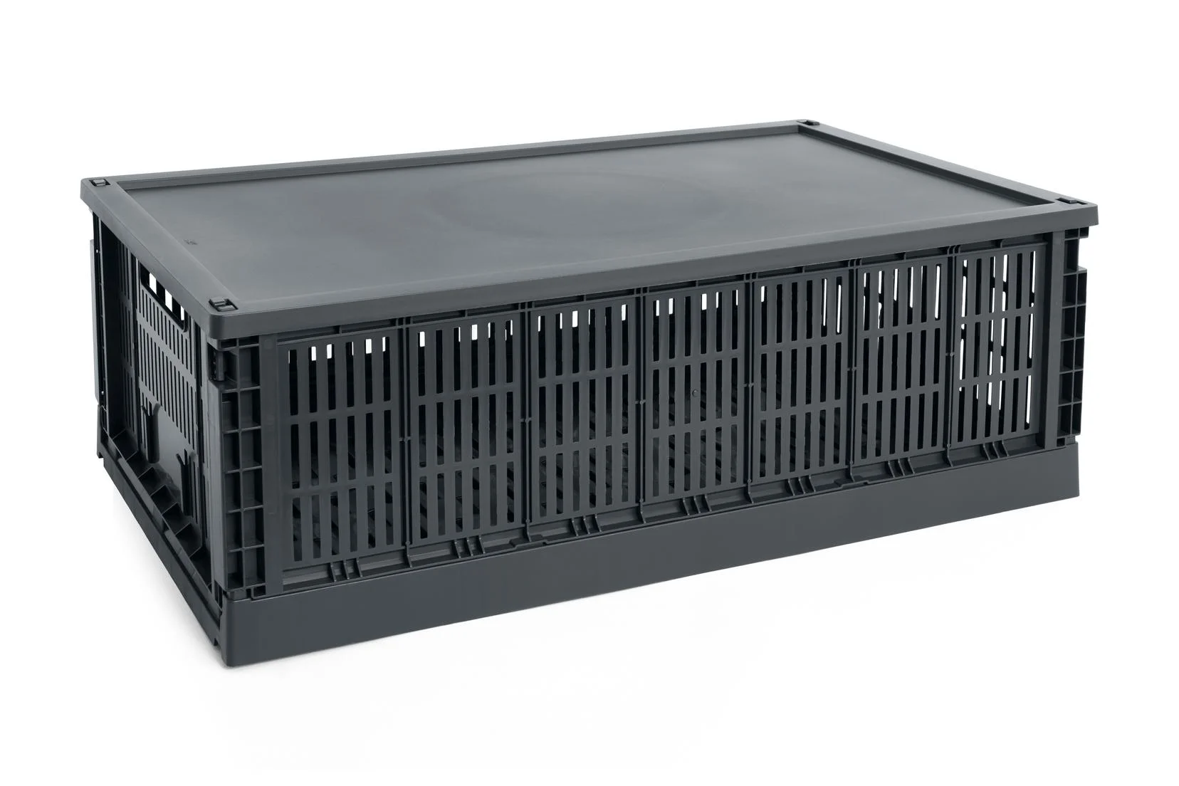 HAY Colour Crate Lid Plastic X-Large Charcoal
